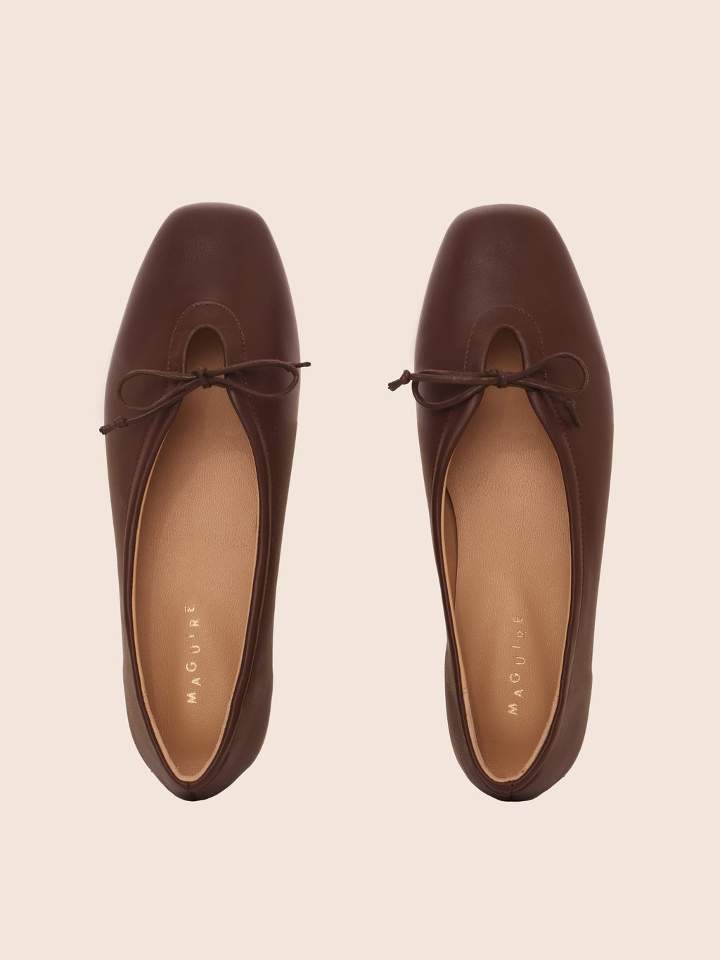 Maguire Prato Brown Ballerina - Brown