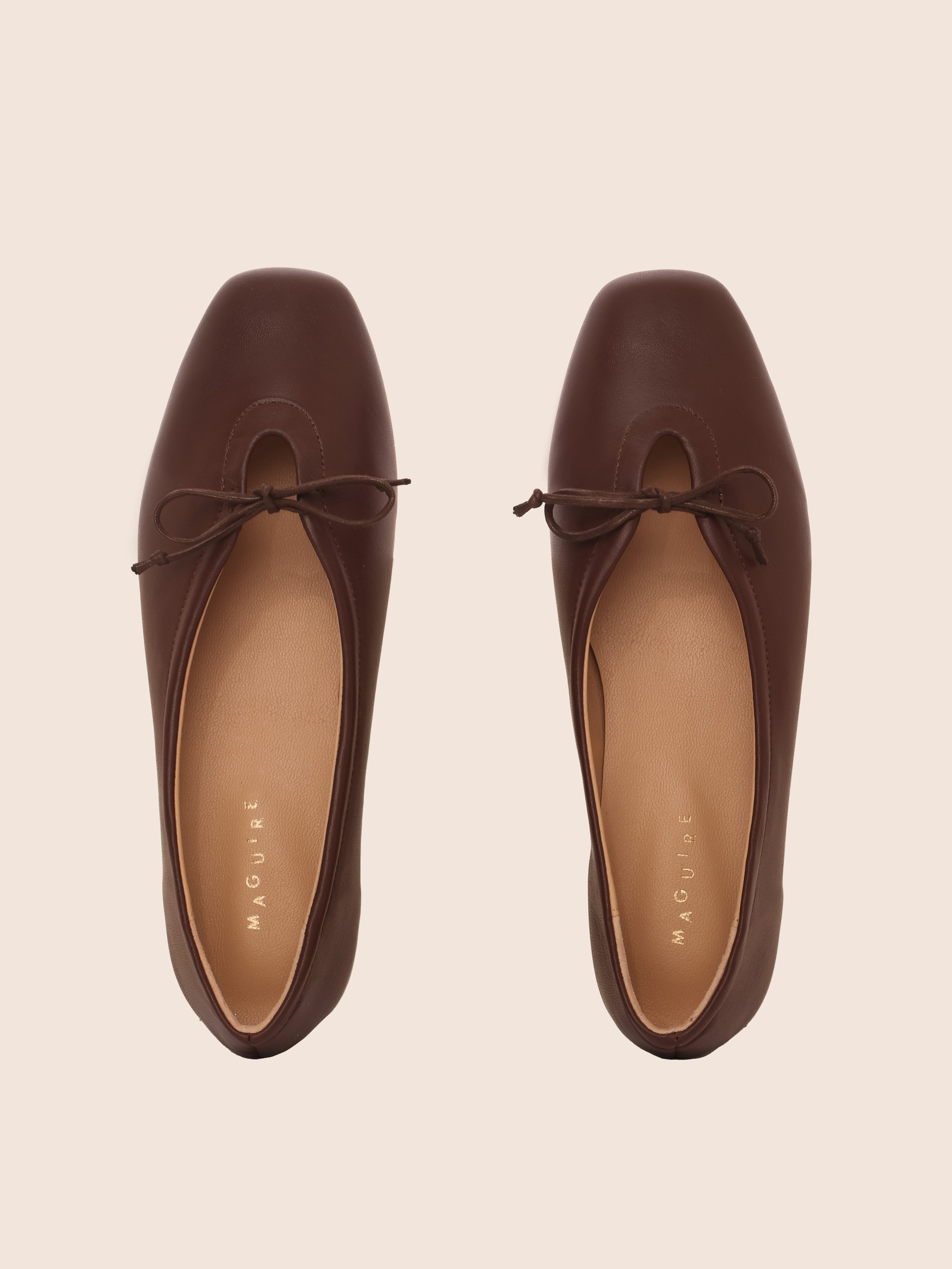Maguire Prato Brown Ballerina - Brown