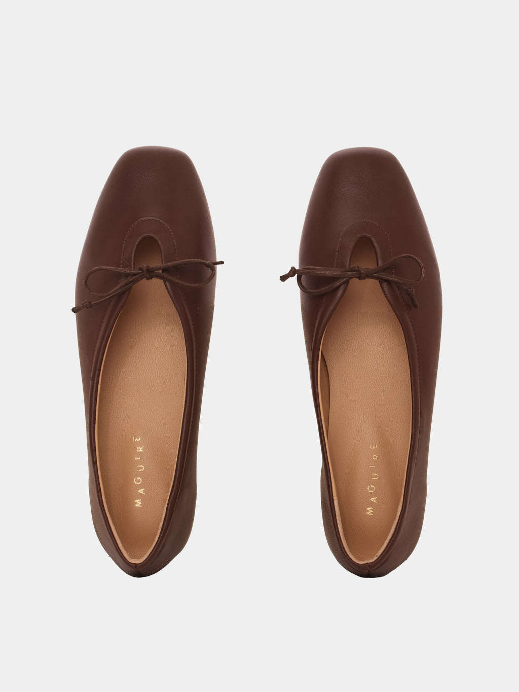 Maguire Prato Brown Ballerina - Brown