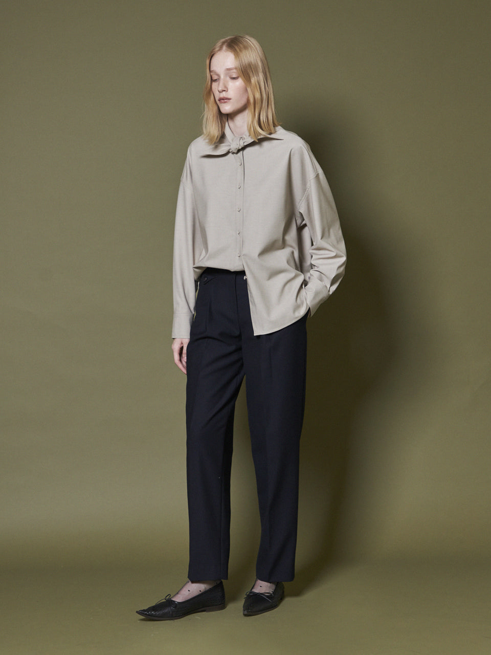 Maison De Ines Pocket Button Slacks - Navy