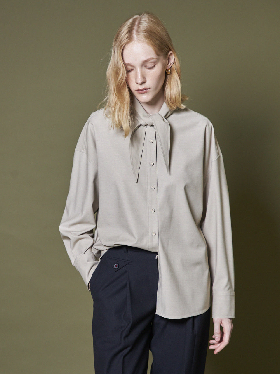 Maison De Ines Pocket Button Slacks - Navy