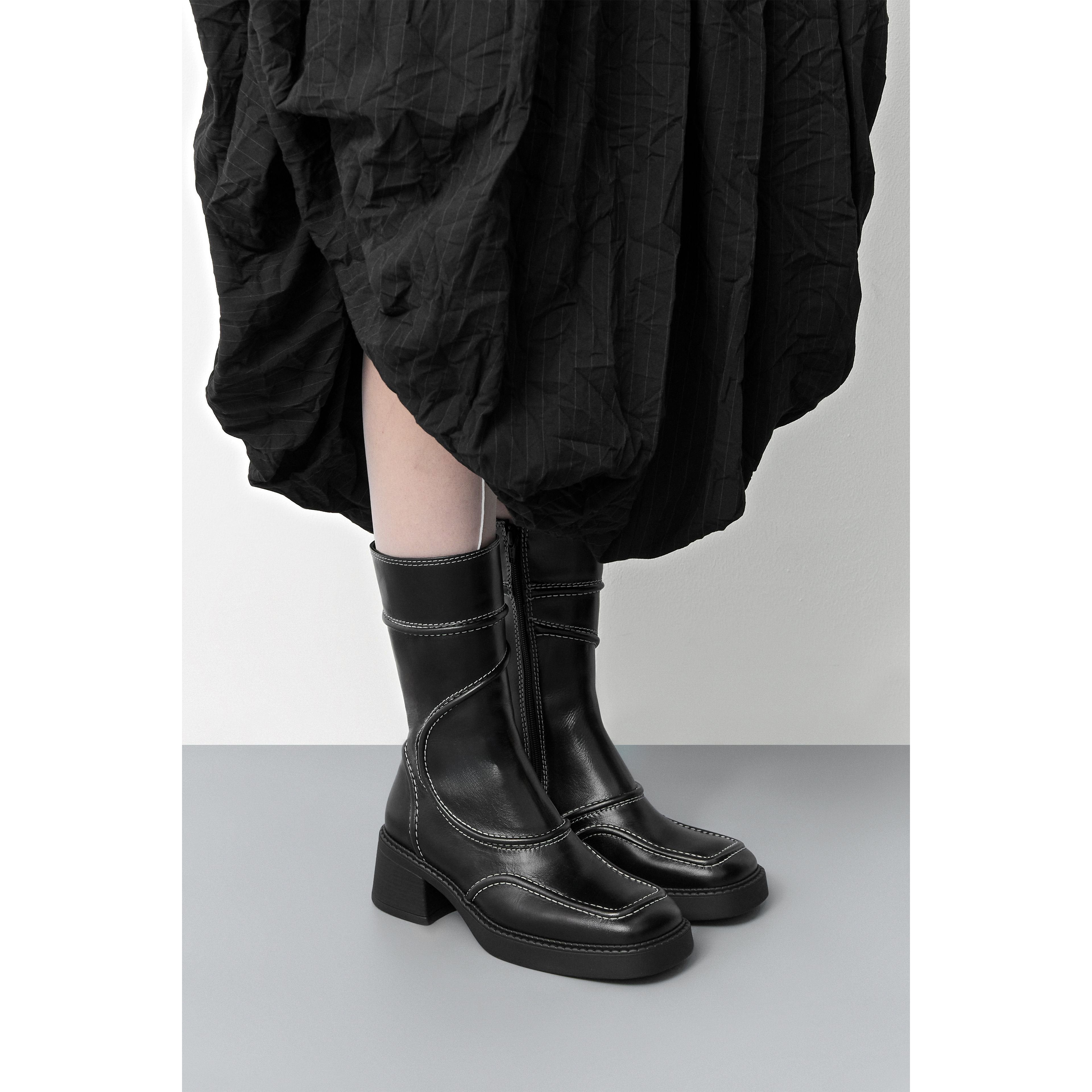 Miista Malene Ankle Boots - Black