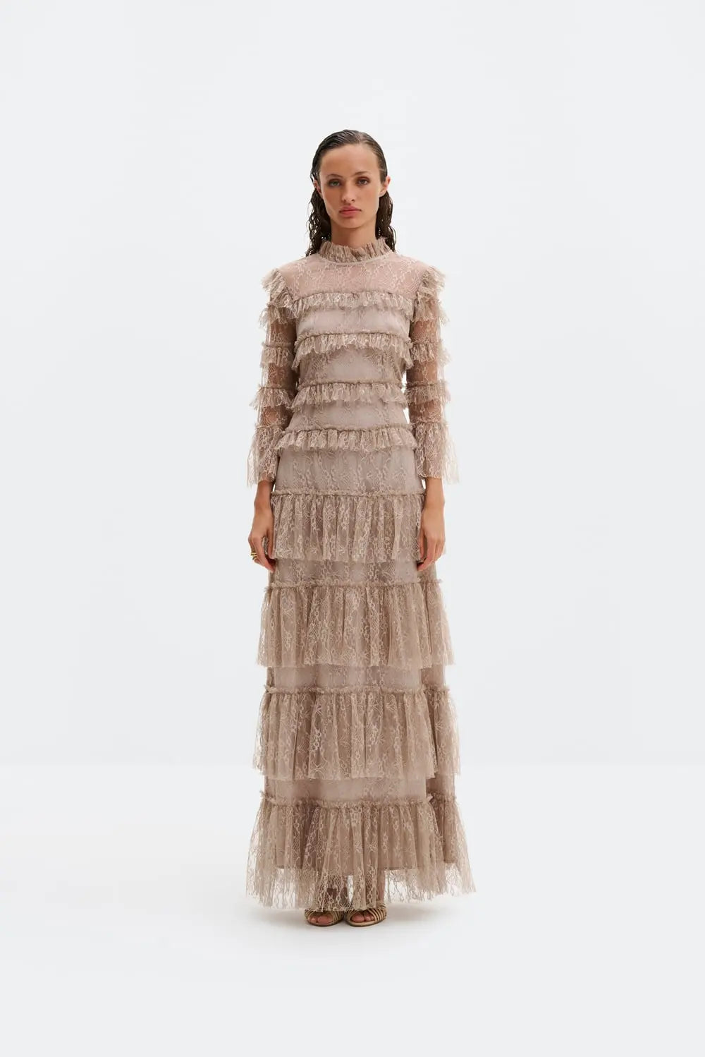 Malina Carmine Maxi Dress - Greige