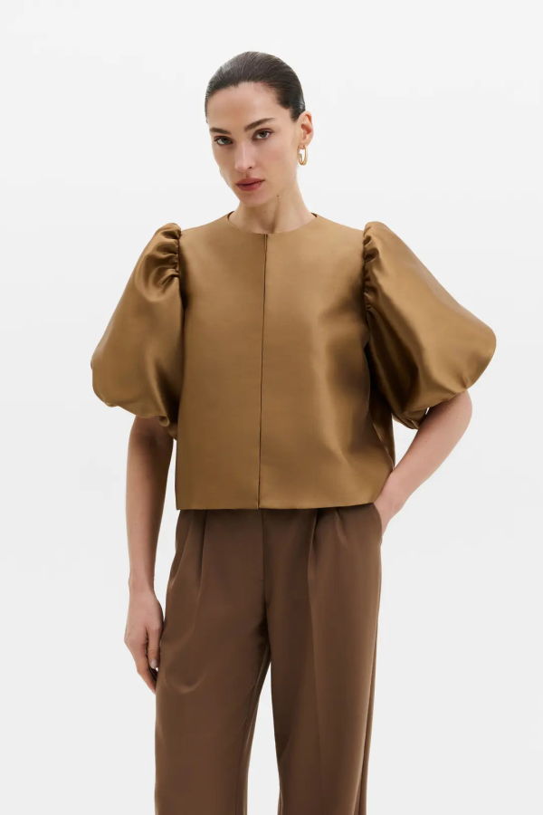 Malina Cleo Blouse - Camel