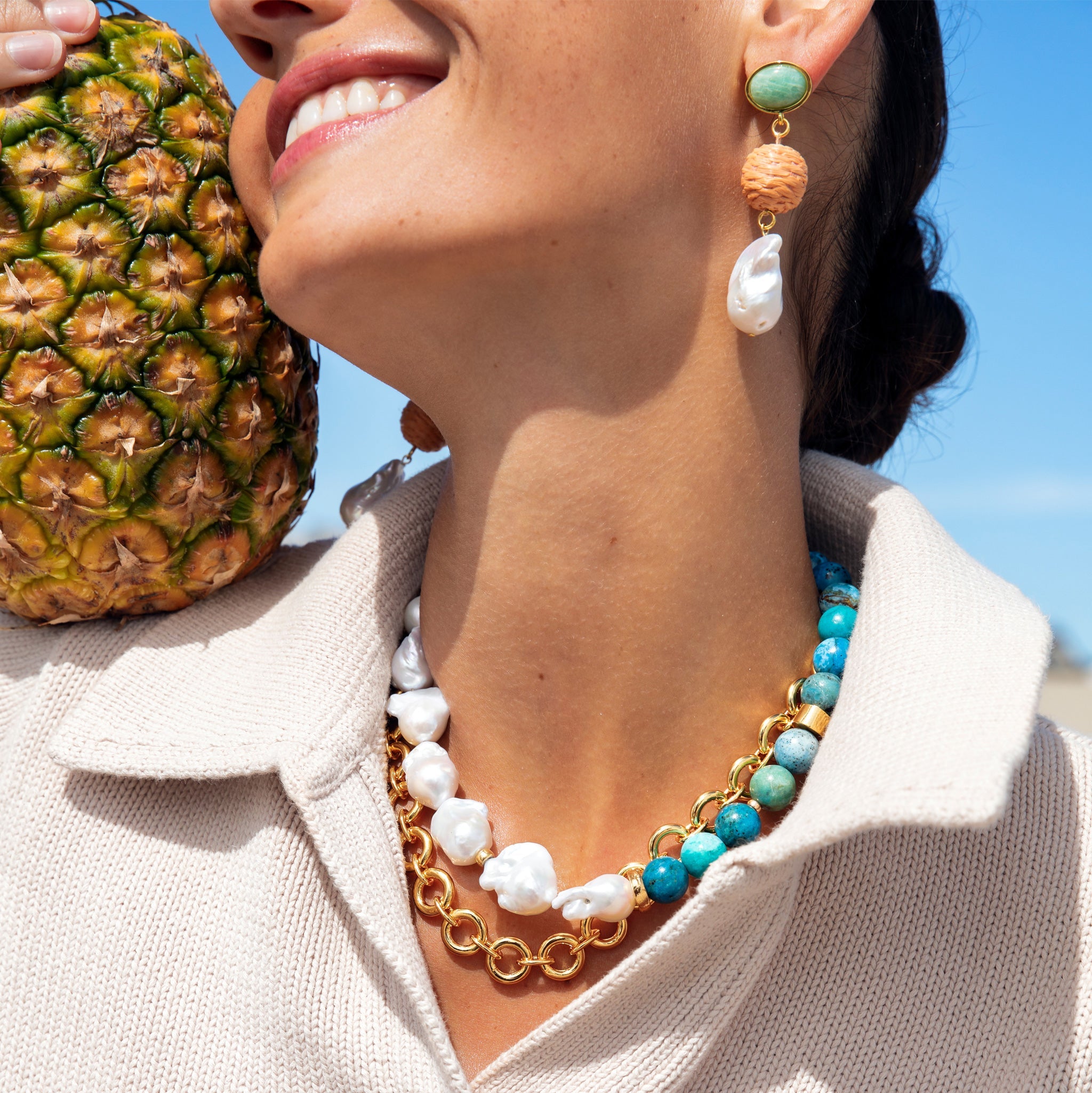Lizzie Fortunato Mandarina Drop Earrings - Multi