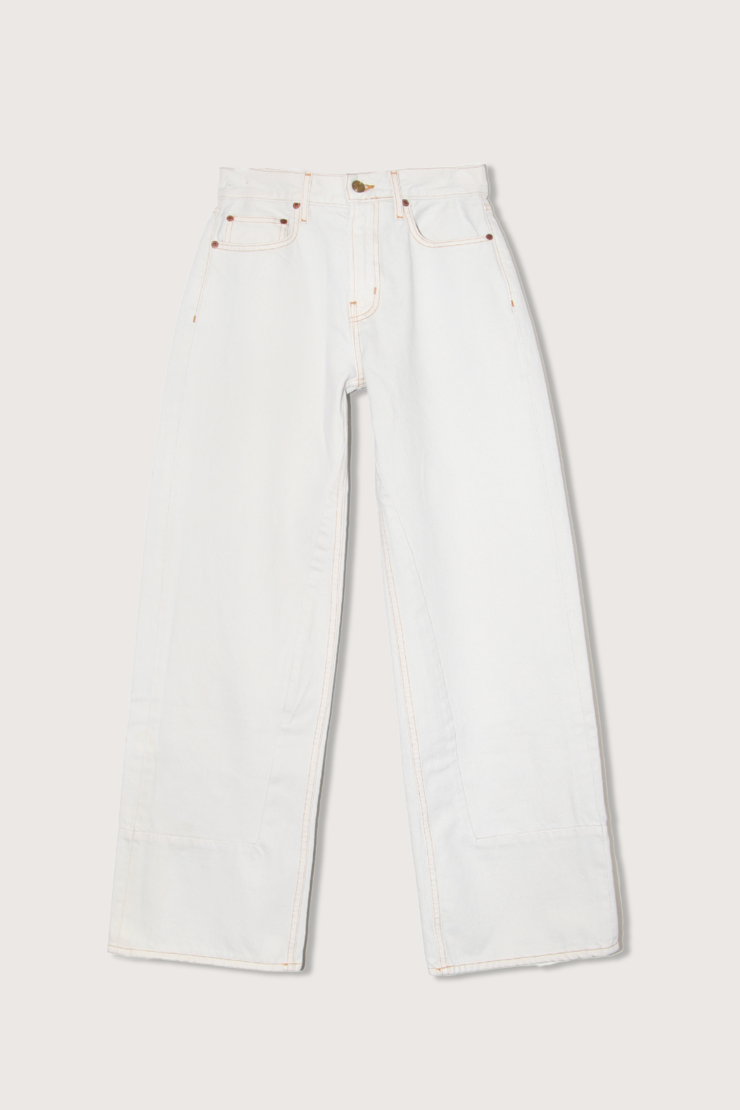 B Sides Marcel Culotte Jeans - Tile White