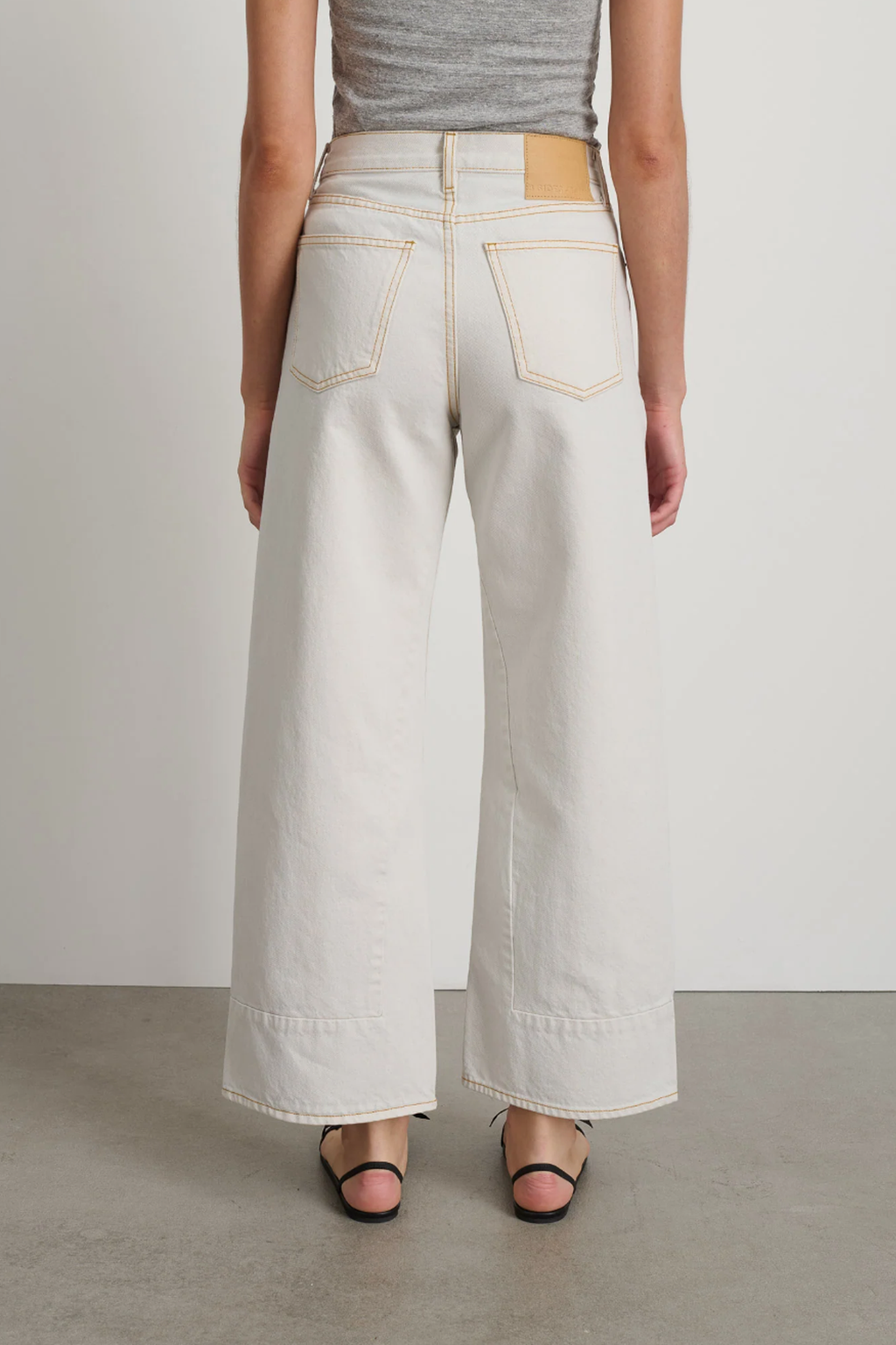 B Sides Marcel Culotte Jeans - Tile White