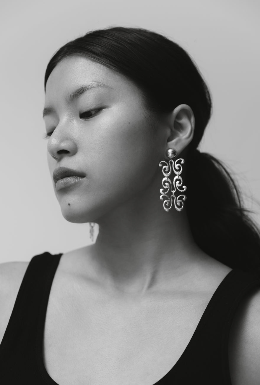 Maslo Jewelry Marcello Earrings - Silver