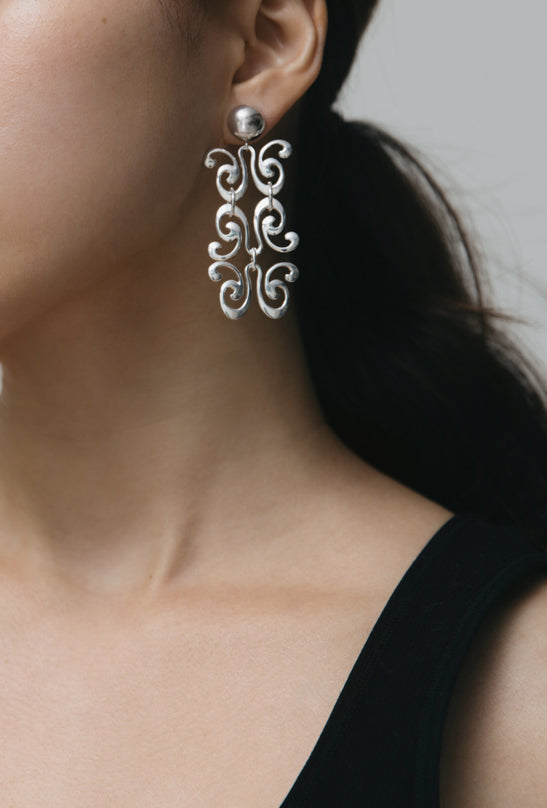 Maslo Jewelry Marcello Earrings - Silver