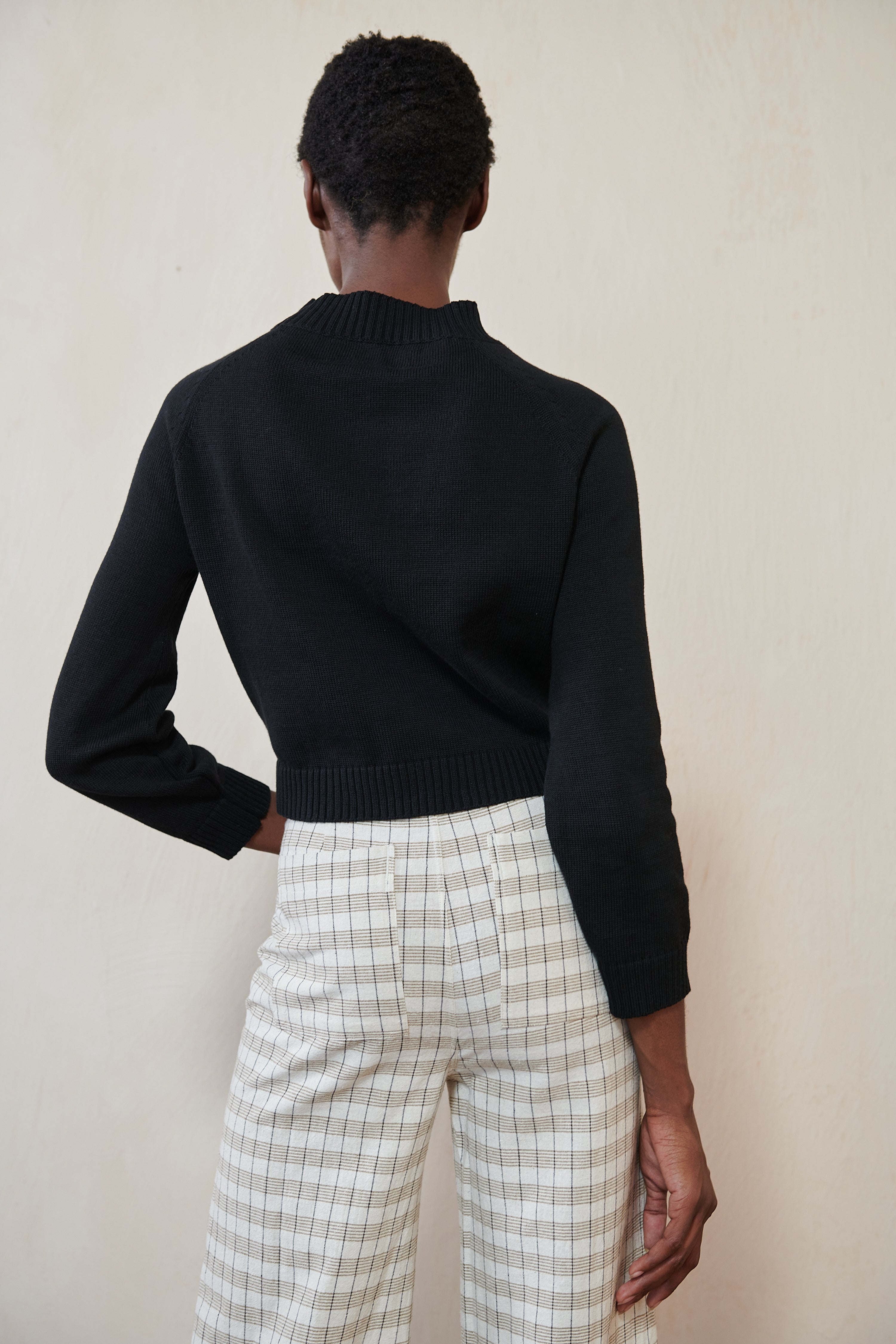 Maria Stanley Soft Hank Pant - Bone Plaid