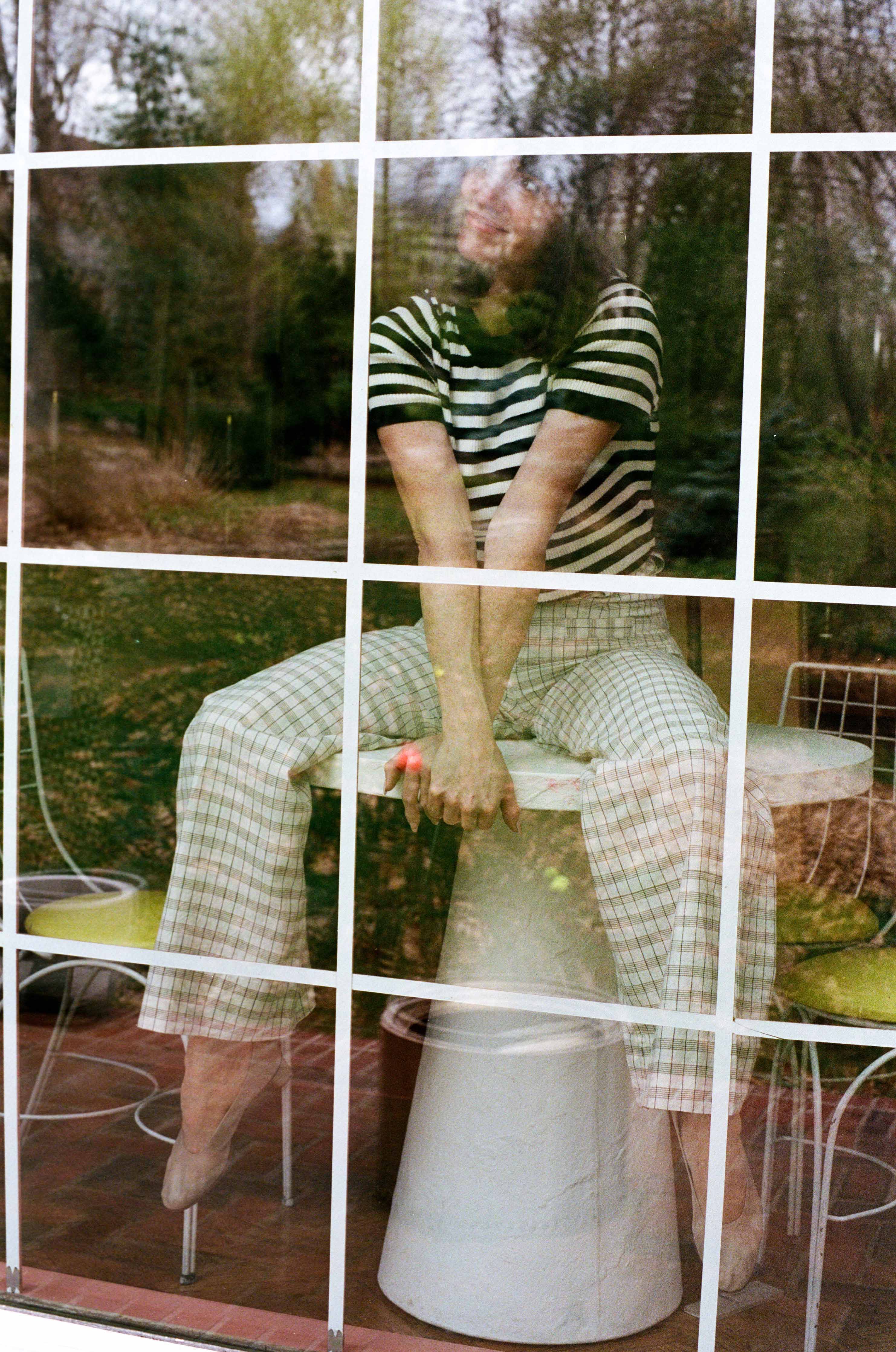 Maria Stanley Soft Hank Pant - Bone Plaid
