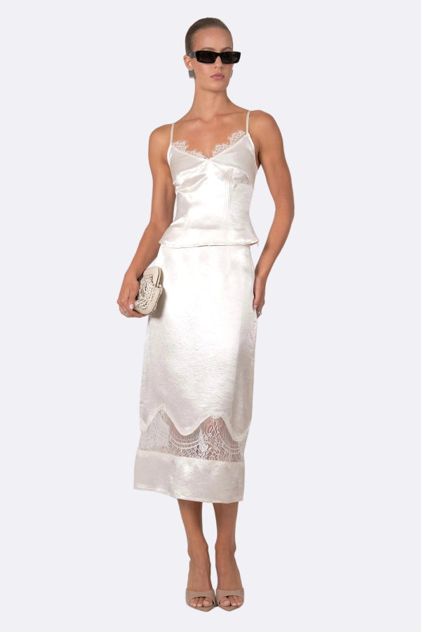 Nonchalant Label Marielle Camisole Top - Liquid Champagne