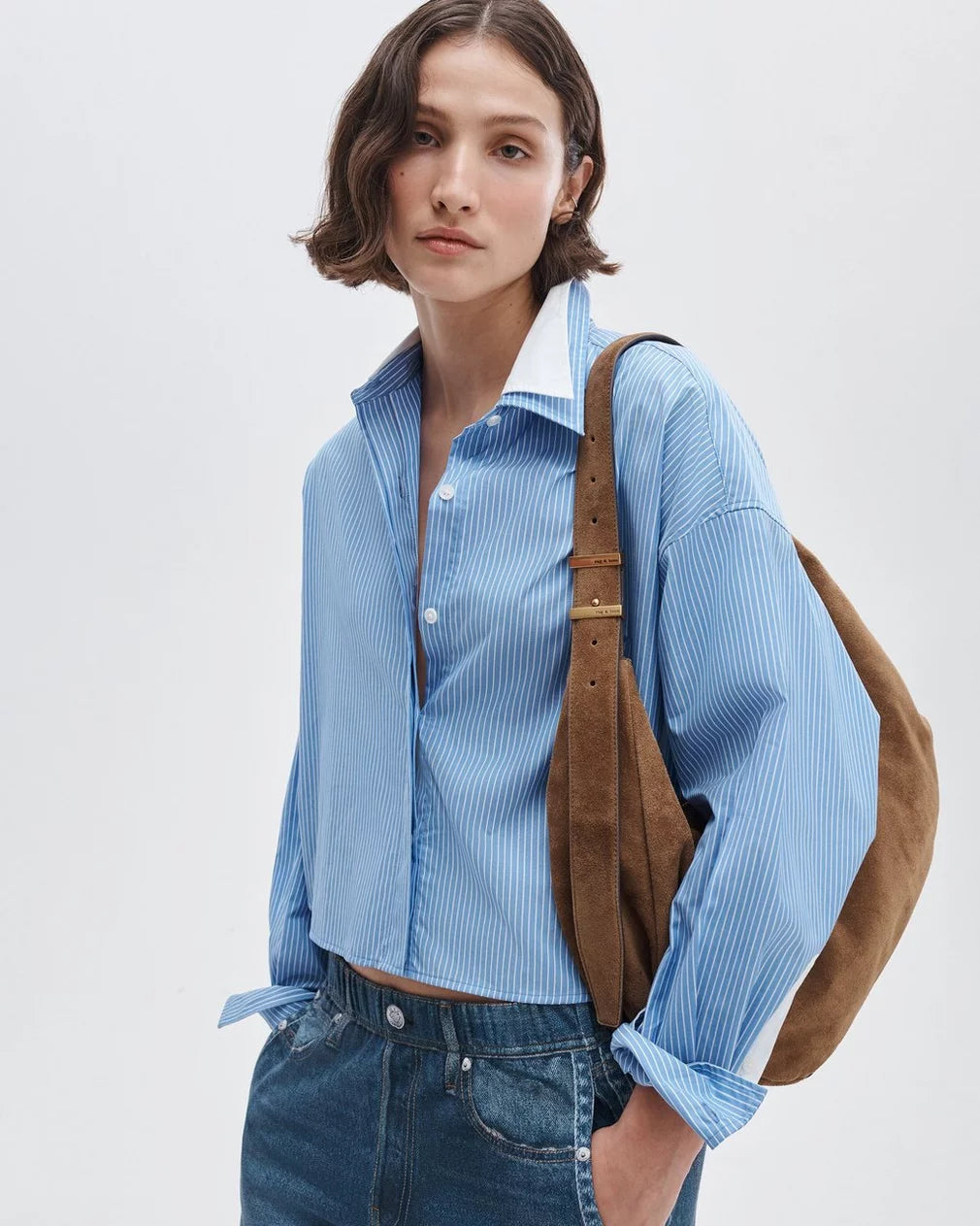 Rag & Bone Marin Striped Combo Shirt
