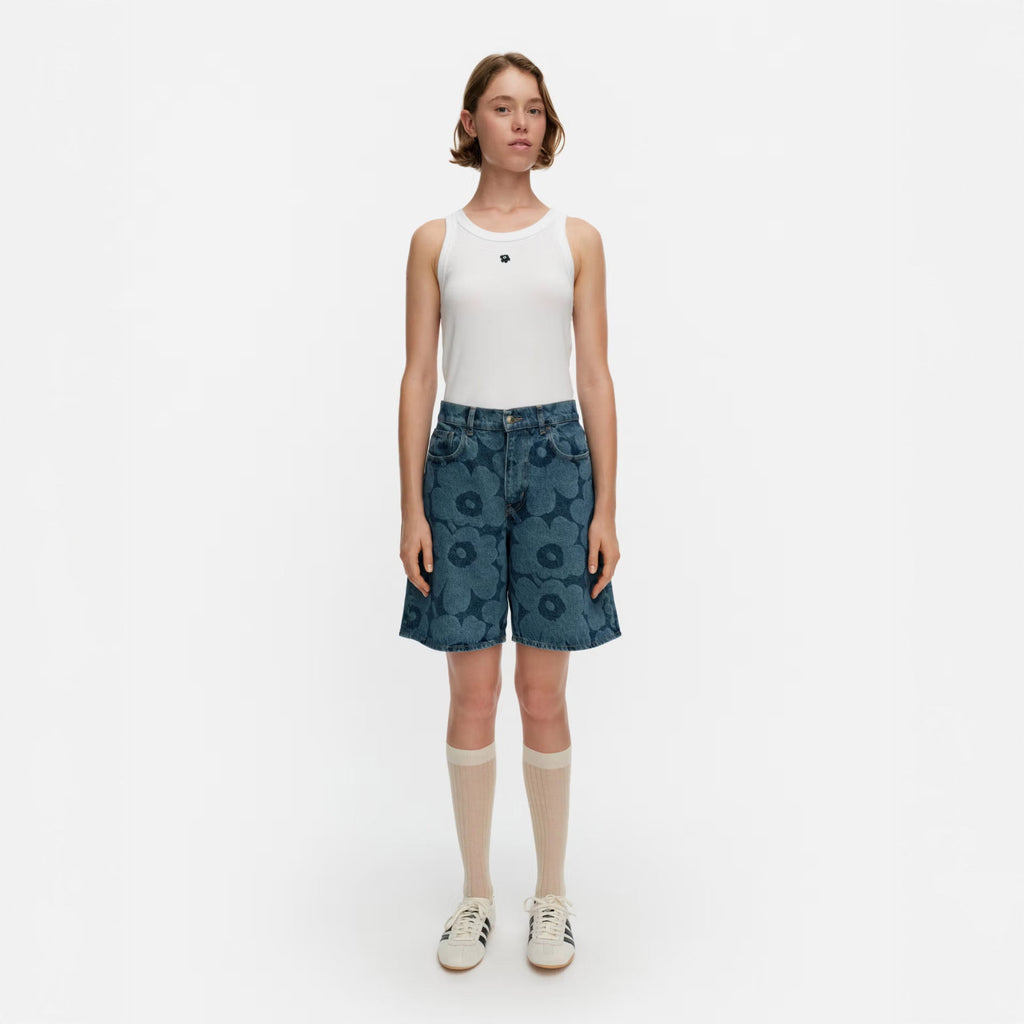 Marimekko Marssi Denim Shorts - Indigo