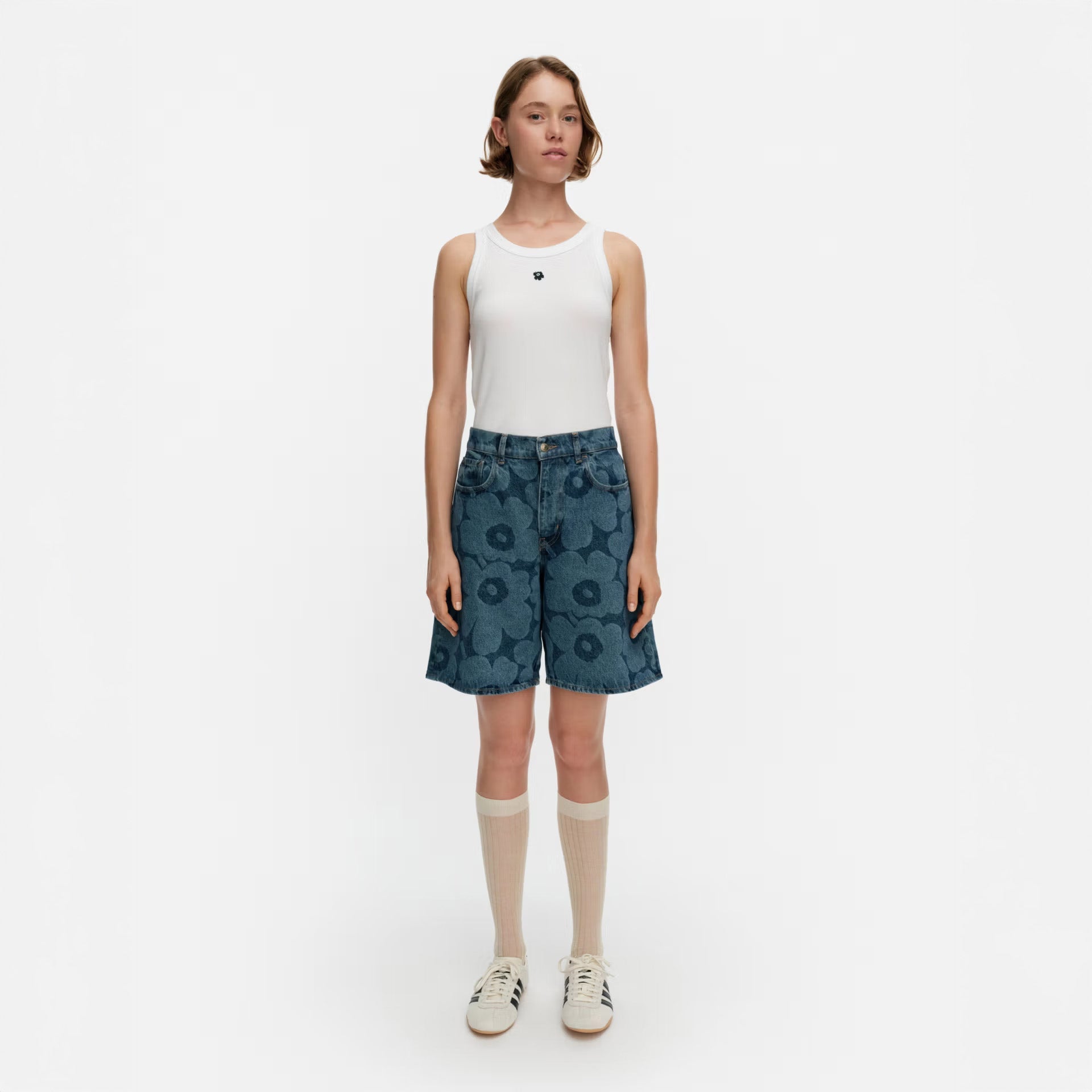Marimekko Marssi Denim Shorts - Indigo