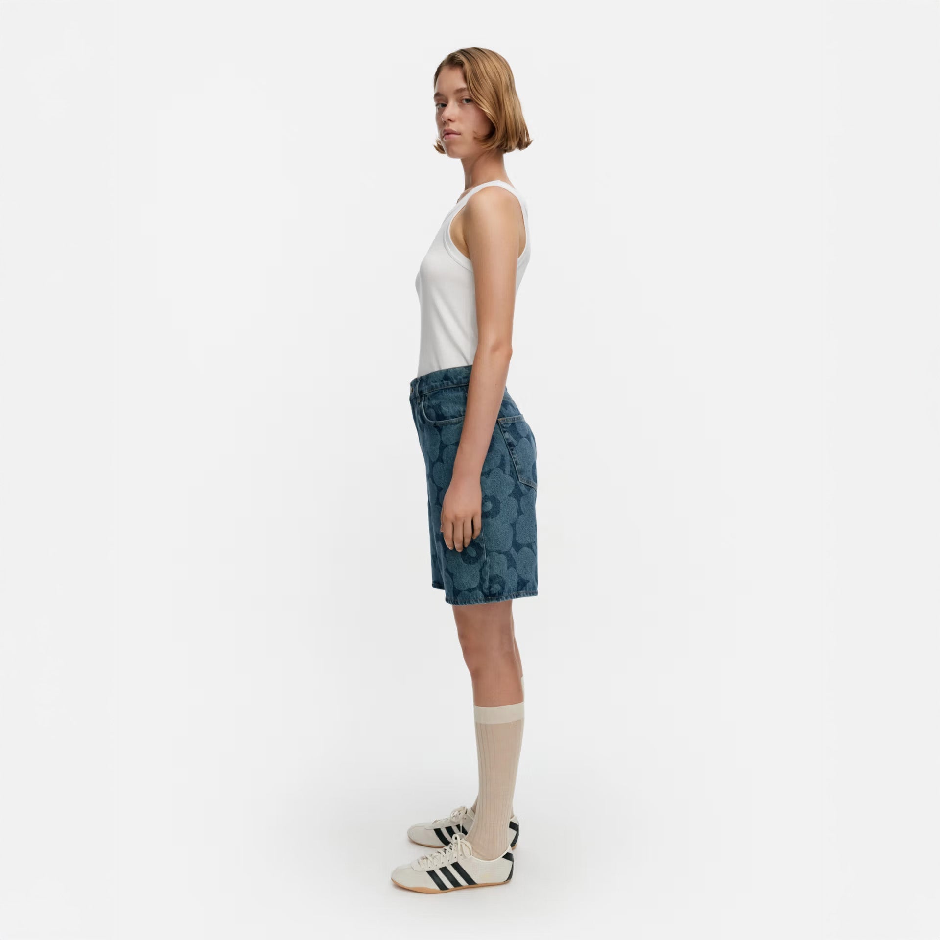 Marimekko Marssi Denim Shorts - Indigo
