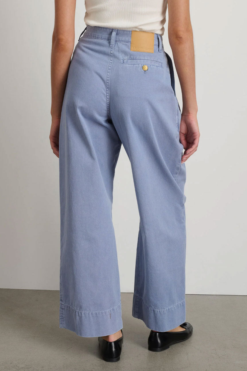 B Sides Martin Pleated Chino - Pale Blue
