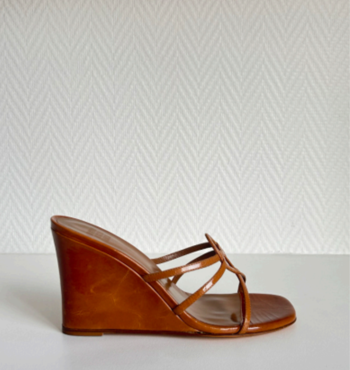 Maryam Nassir Zadeh Opera Wedge - Sella Patent