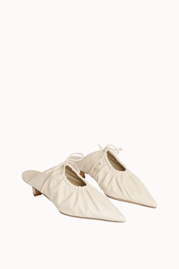 By Malene Birger Masey Leather Mules - Light Sand