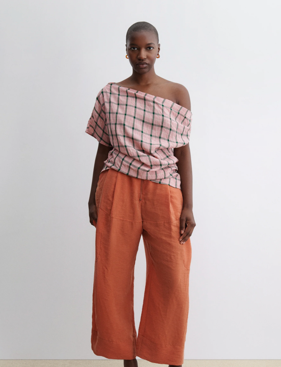 Rachel Comey Mata Plaid Top - Pink