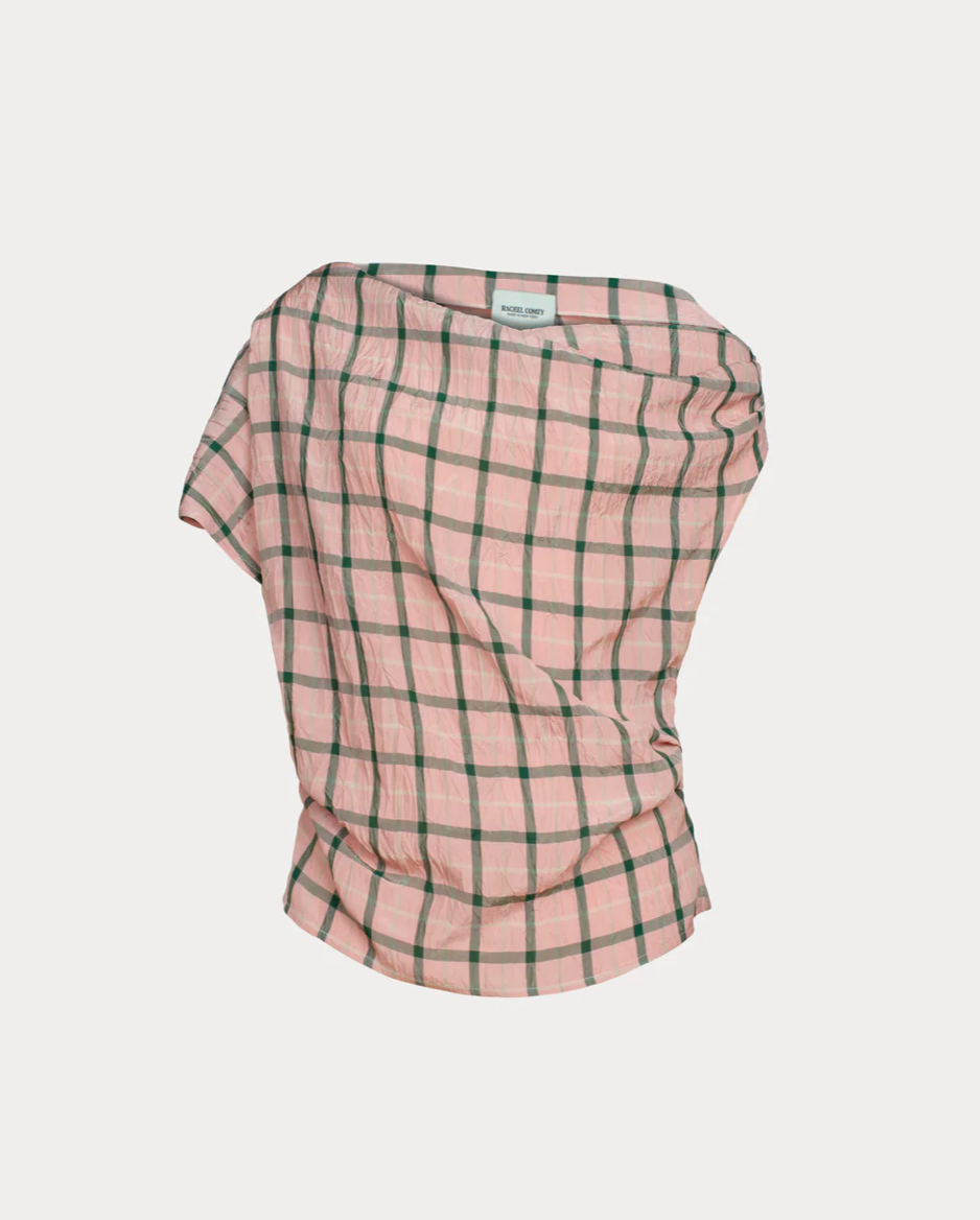 Rachel Comey Mata Plaid Top - Pink