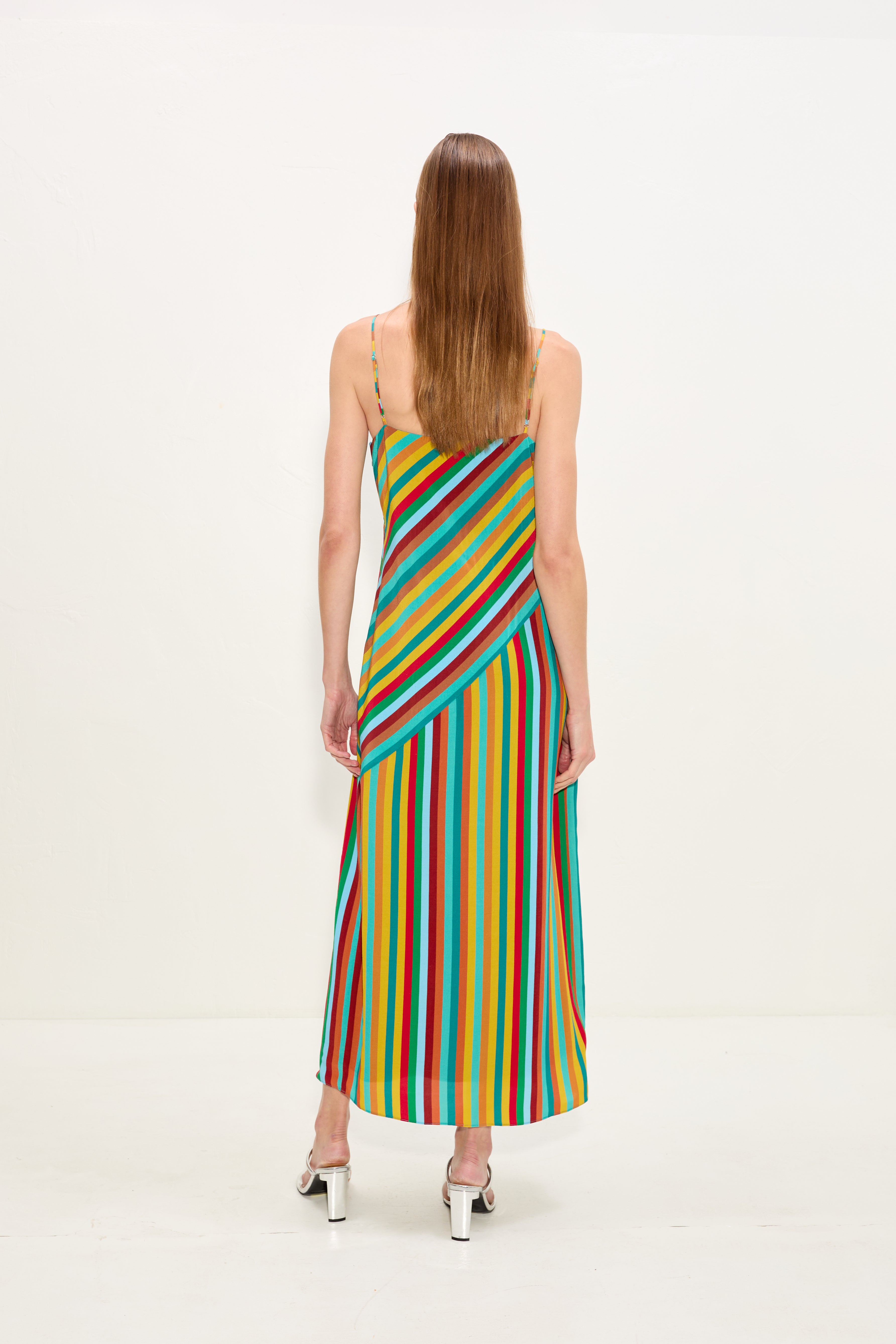 Simon Miller Maude Crepe Dress - Vibrant Multi Stripe