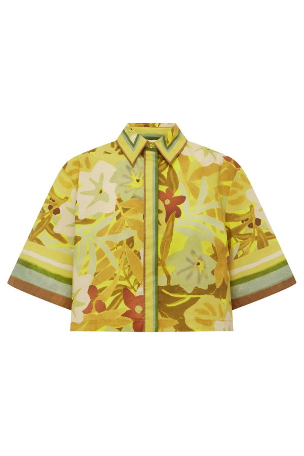 ALÉMAIS Maxi Cropped Shirt - Multi