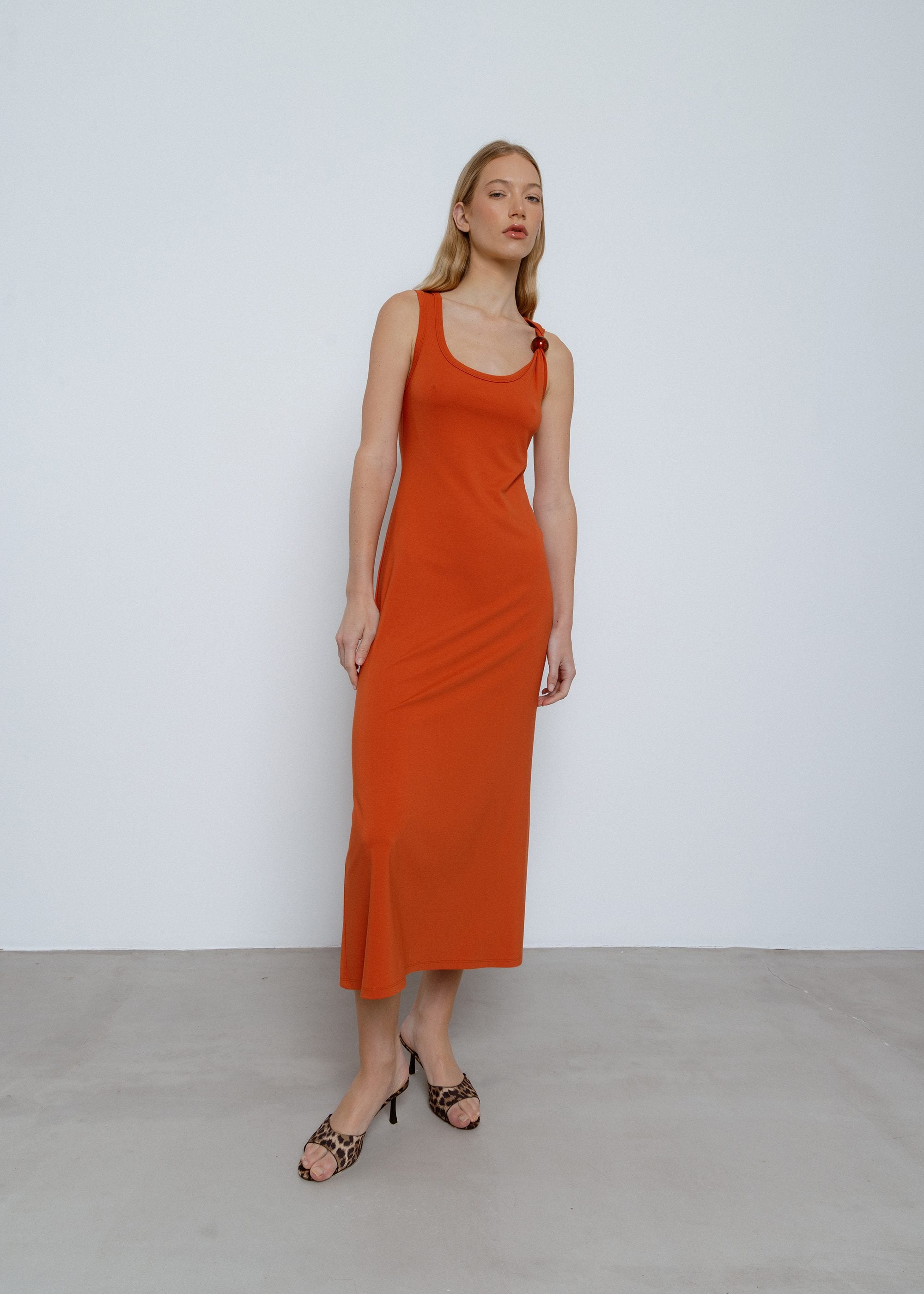Esthé Maxi Dress With Bead Trim