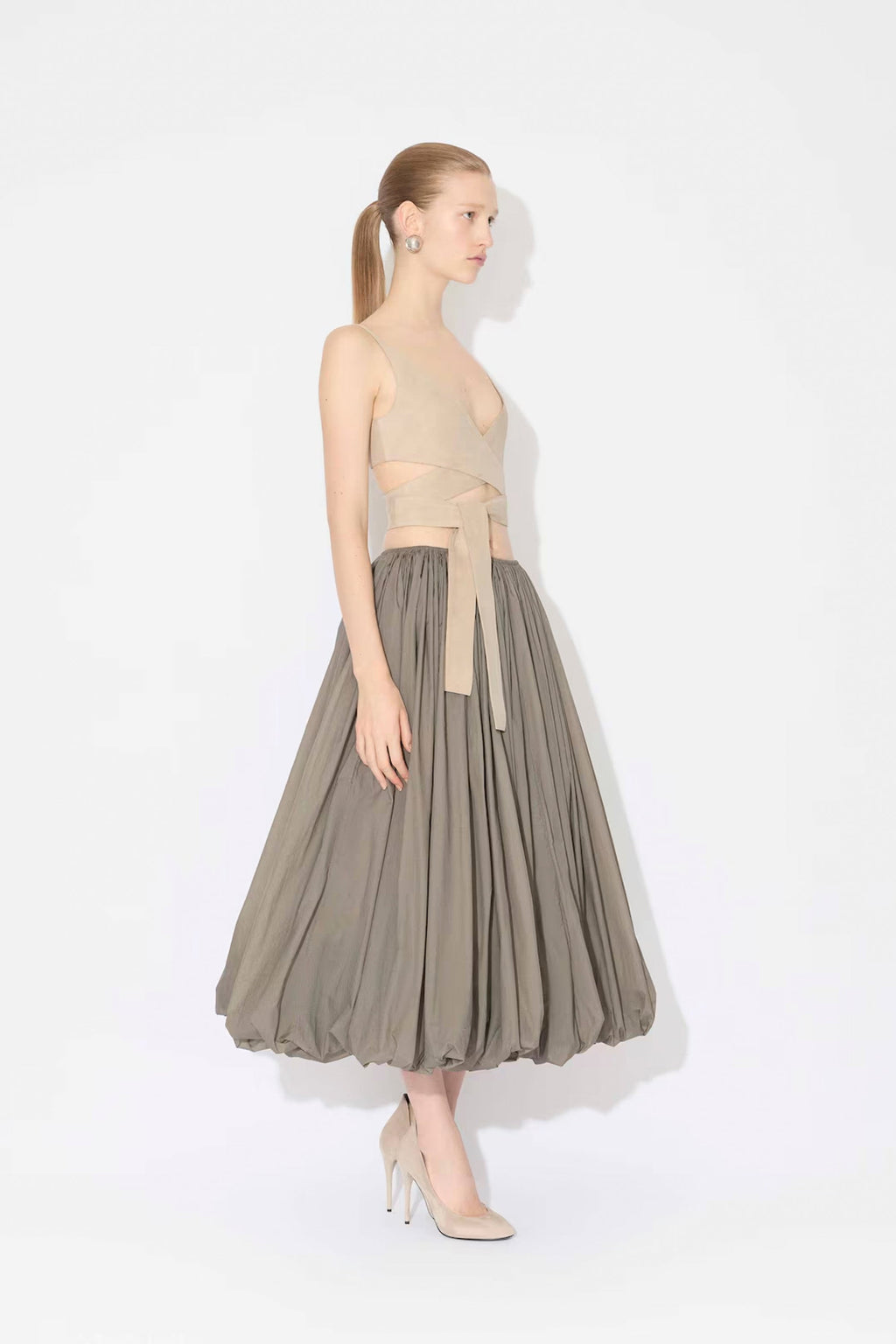 Alaia Maxi Skirt - Tourterelle