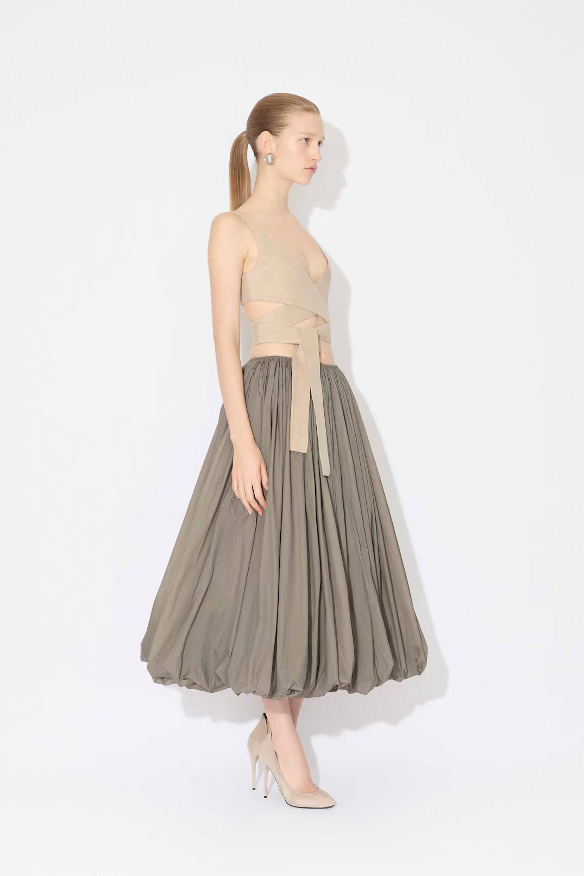 Alaia Maxi Skirt - Tourterelle