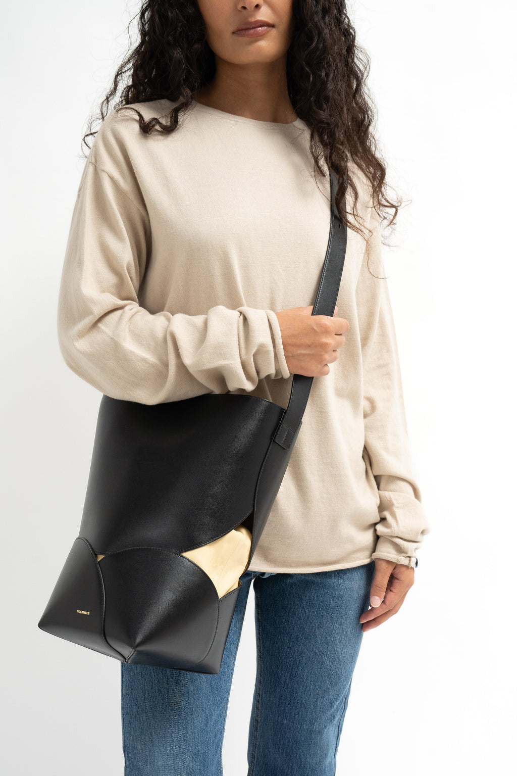 Jil Sander Medium Ellipse Bucket Bag