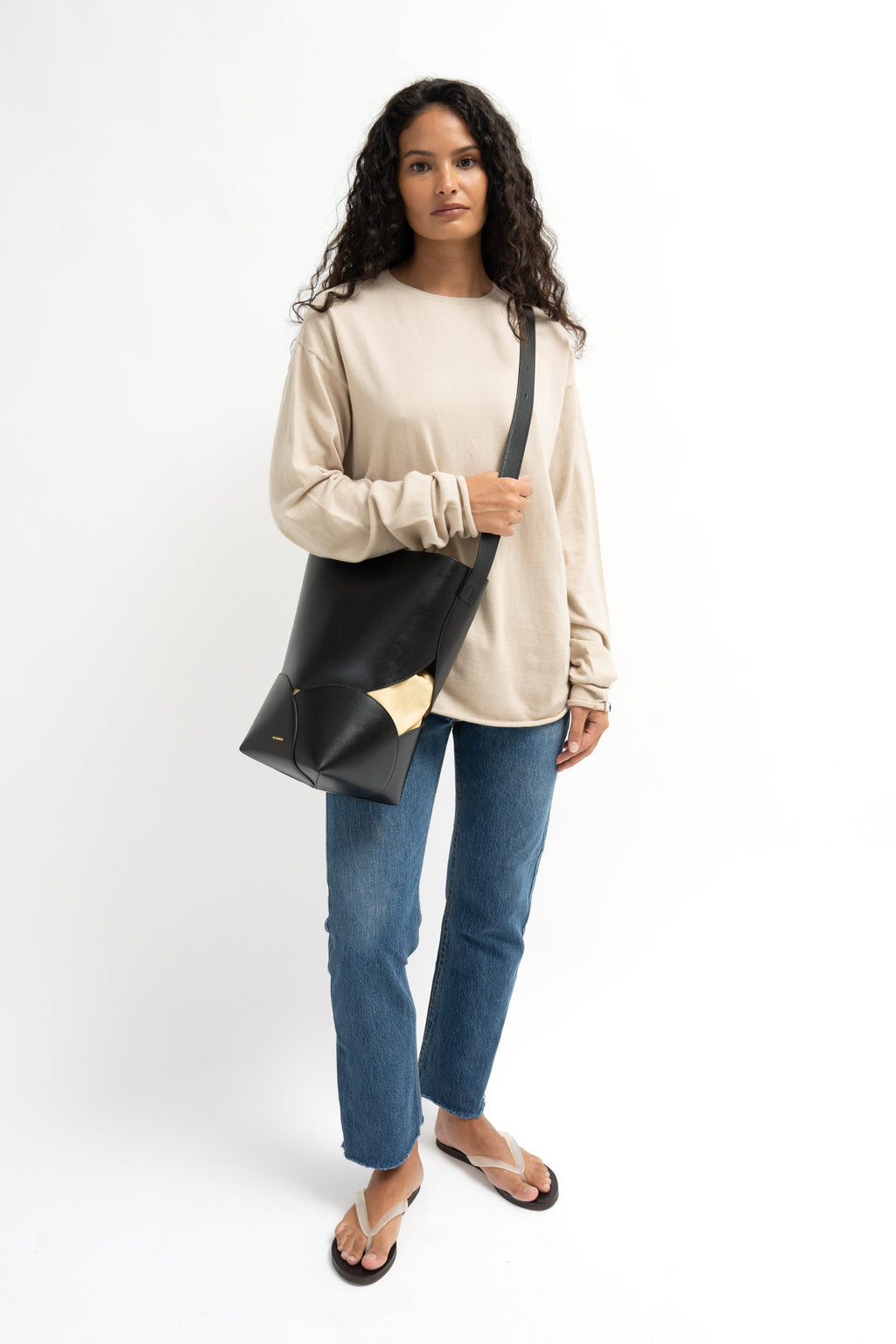 Jil Sander Medium Ellipse Bucket Bag