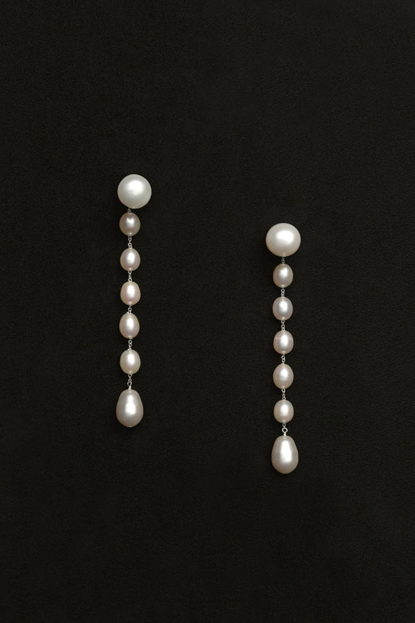 Sophie Buhai Medium Passante Earrings - White Pearl