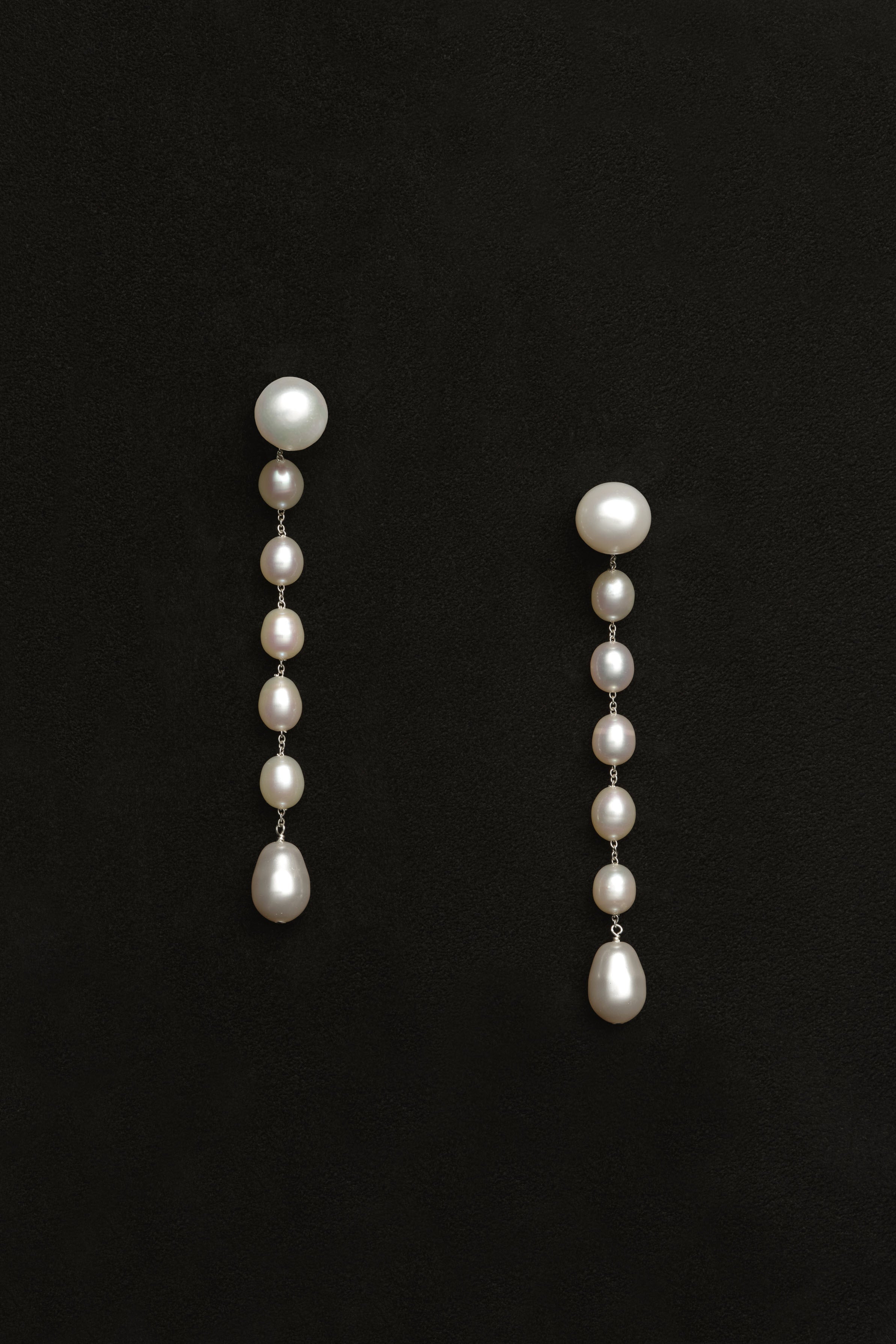 Sophie Buhai Medium Passante Earrings - White Pearl