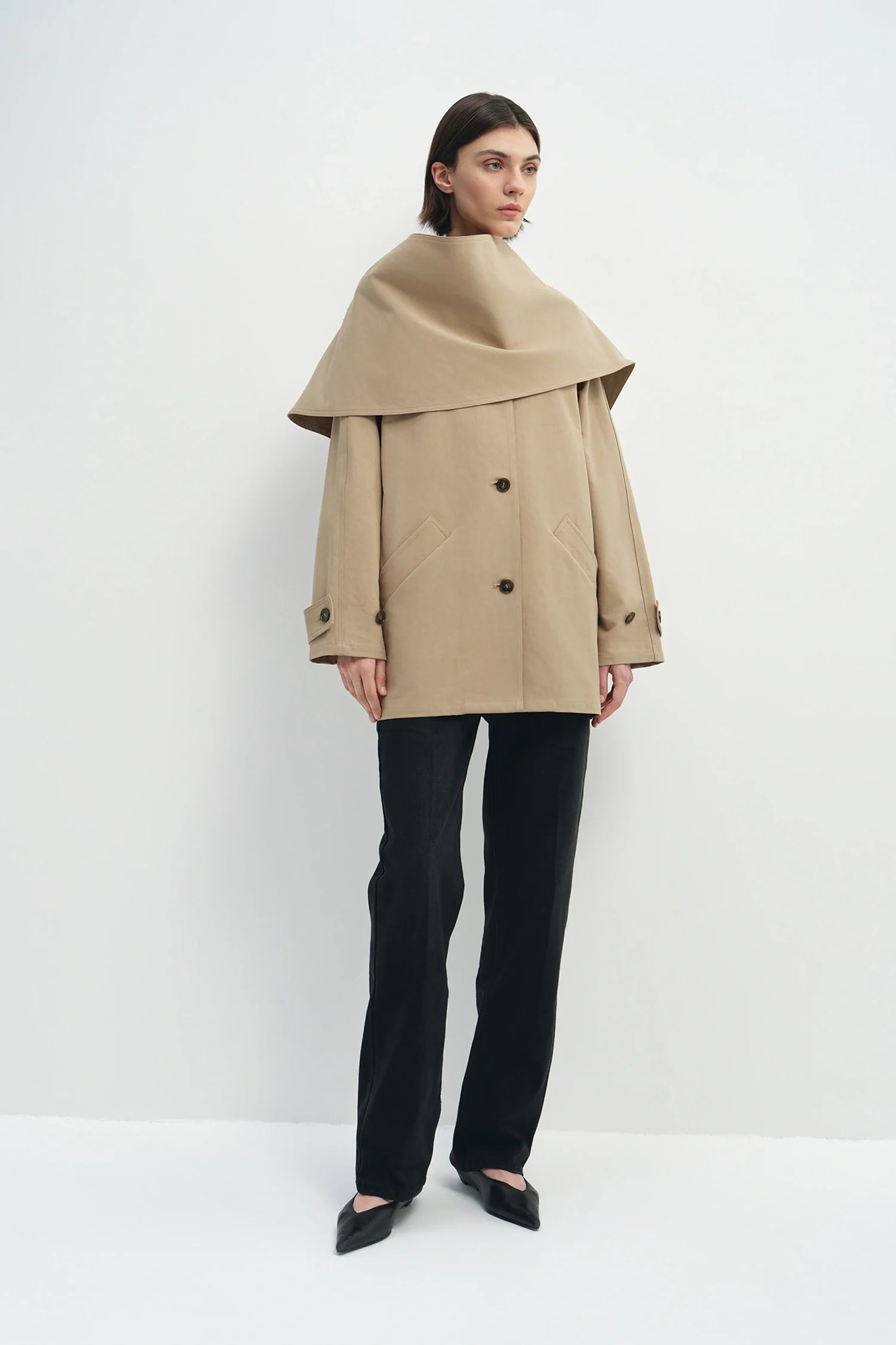 Sophie Rue Meline Scarf Jacket - Mushroom