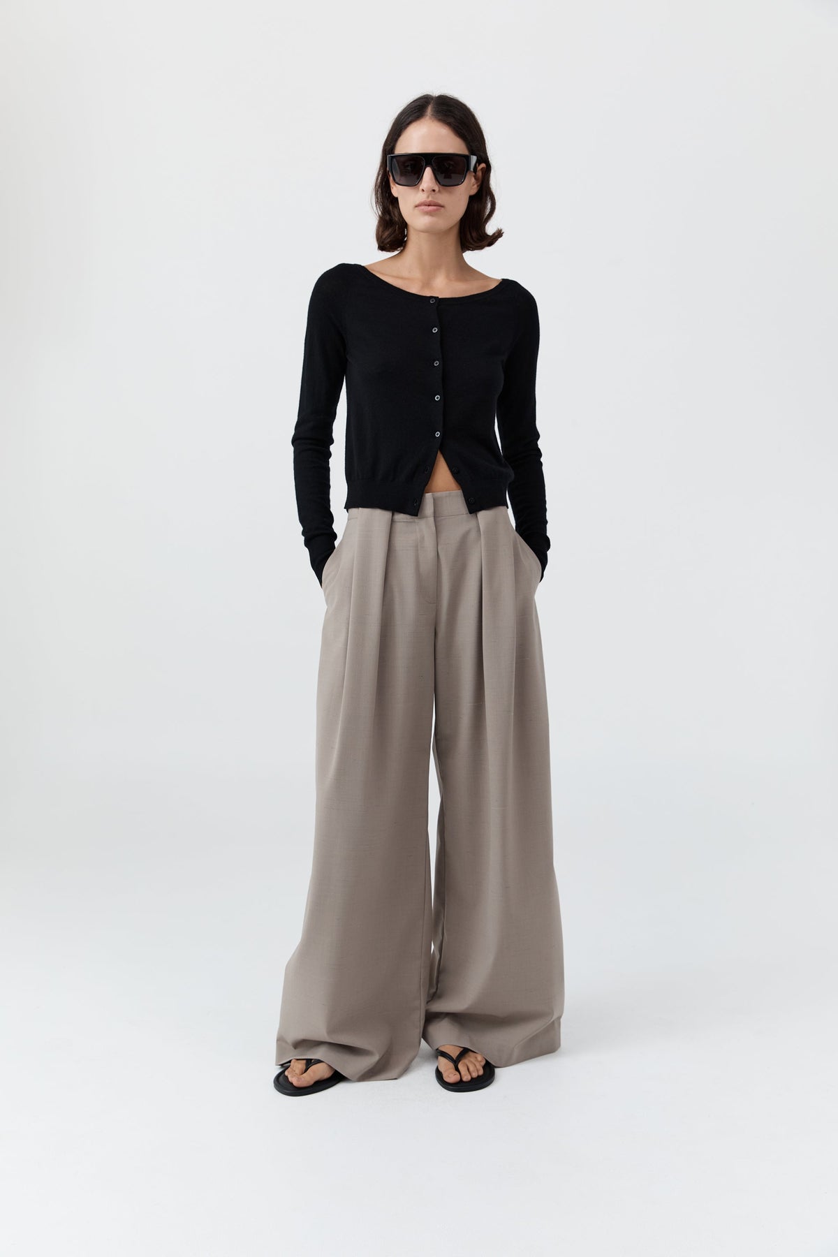 St. Agni Merino Wool Ballet Cardigan