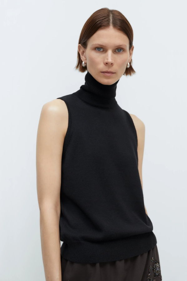 Cordera Merino Wool Turtleneck Vest