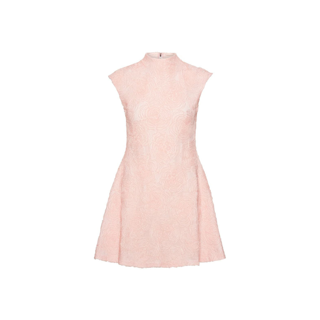 ROTATE Birger Christensen Mesh Mini Dress - Orchid Ice