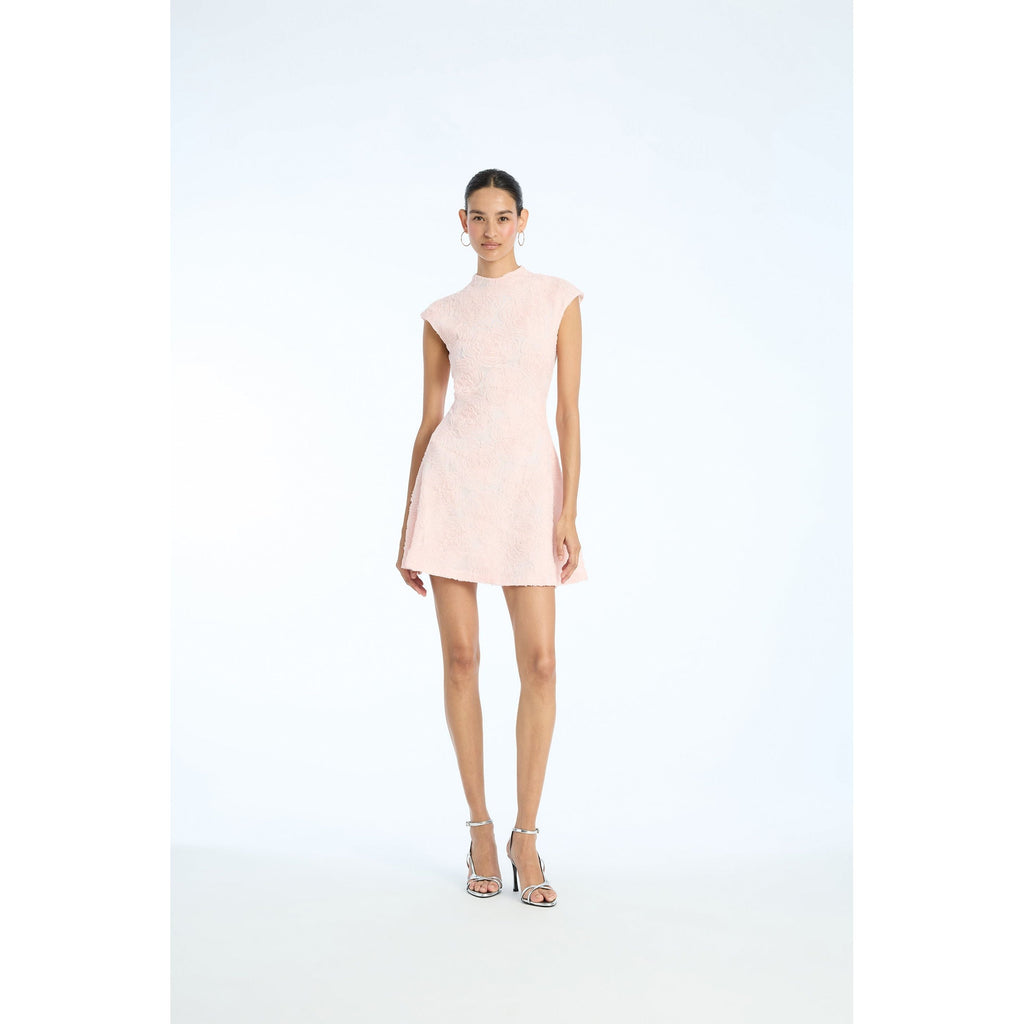 ROTATE Birger Christensen Mesh Mini Dress - Orchid Ice