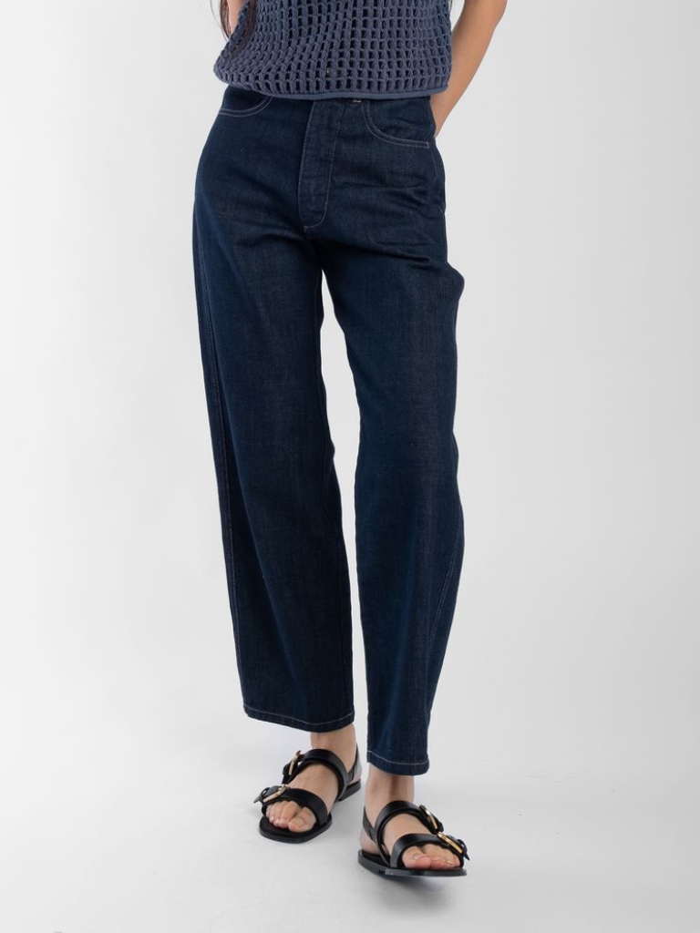 Micaela Greg Dark Indigo Panel Jean