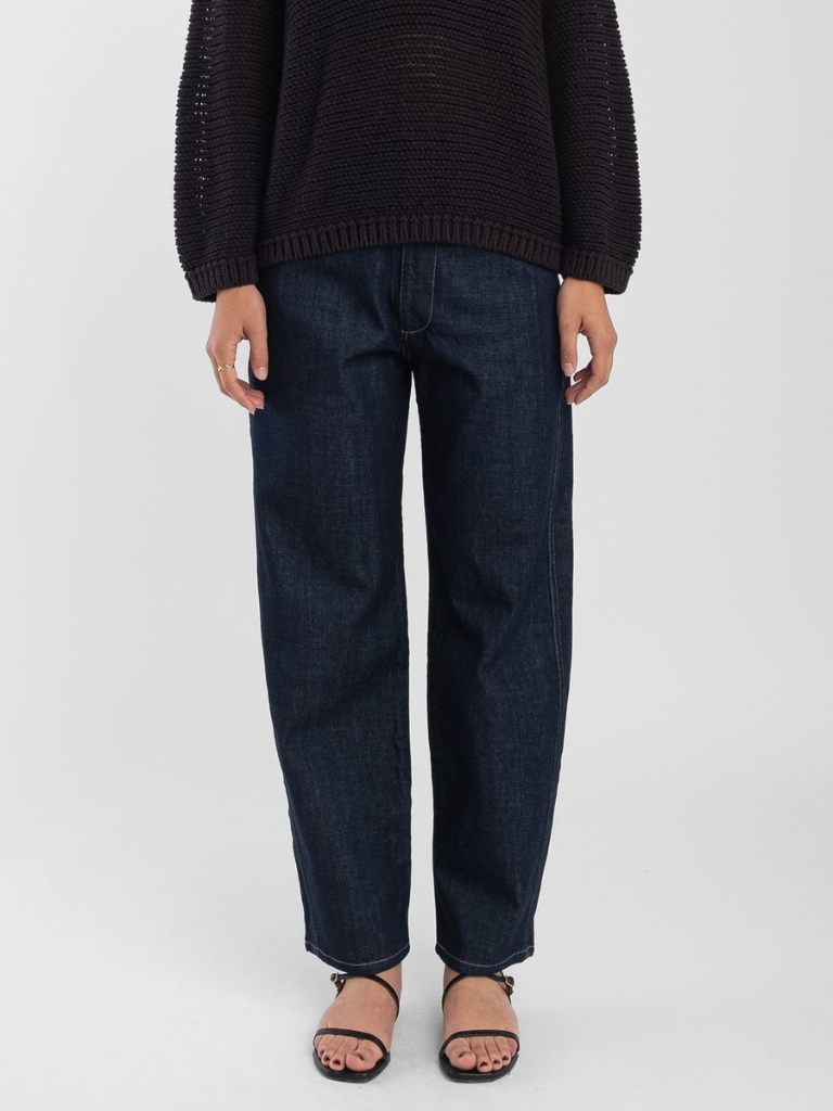 Micaela Greg Dark Indigo Panel Jean