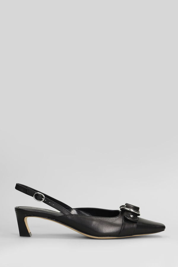 Michael Kors Jaden Kitten Sling Pumps - Black