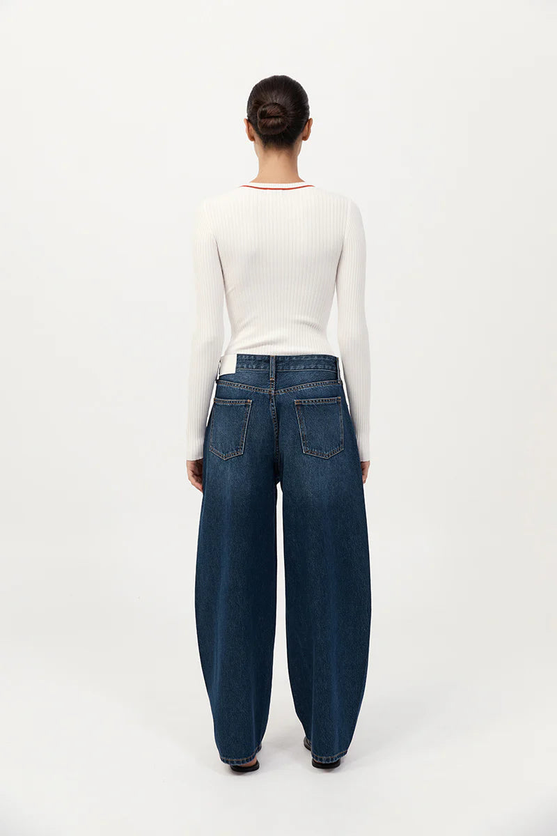 St. Agni Mid Rise Balloon Jeans