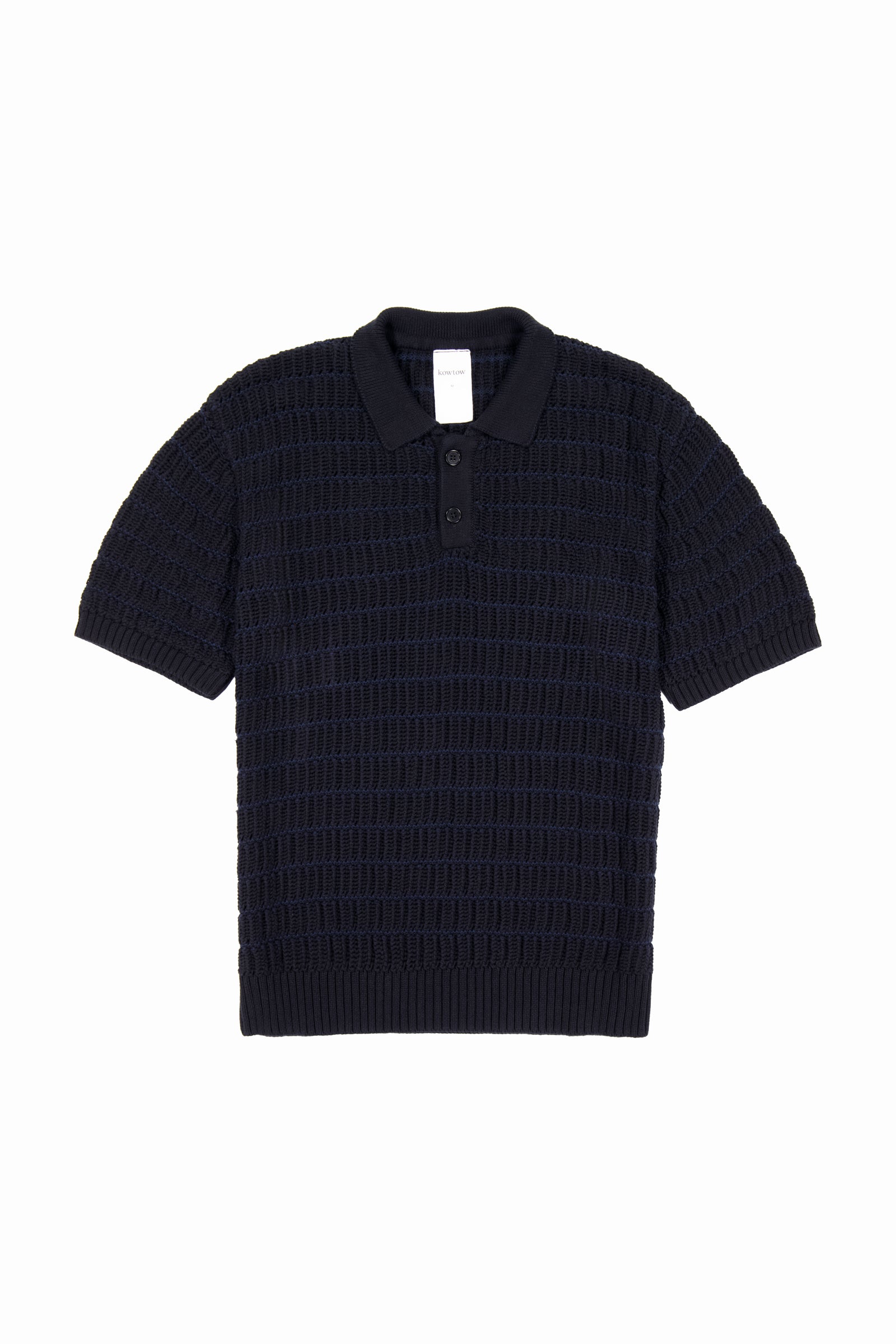 Kowtow Midnight Polo - Black-Navy