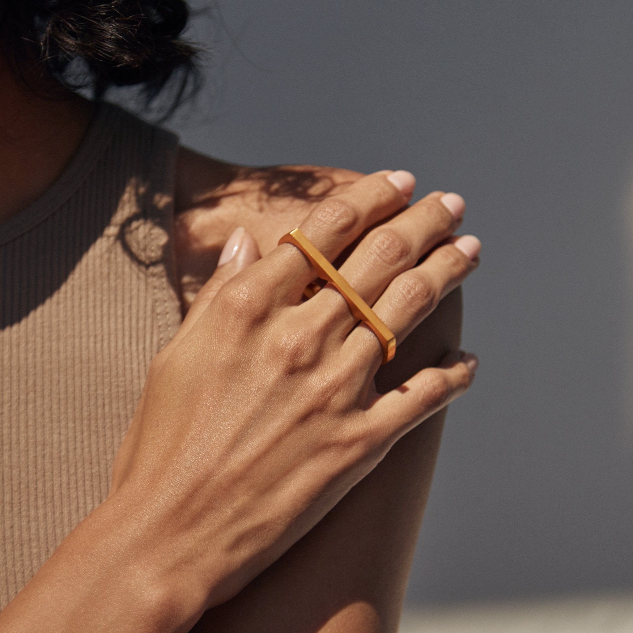 Ming Yu Wang Singular Knuckle Ring