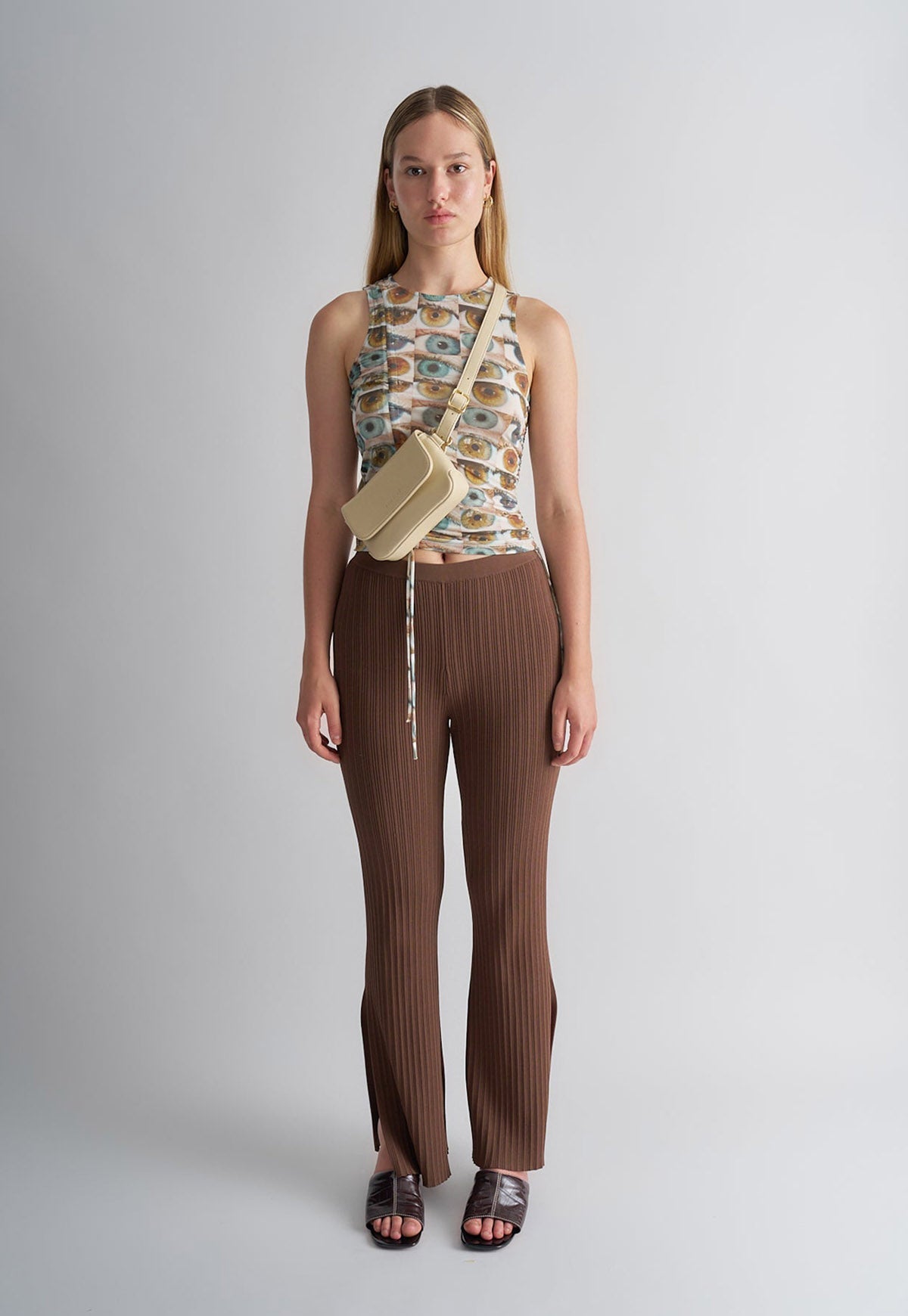 BRIE LEON Mini Camille Crossbody - Cashew