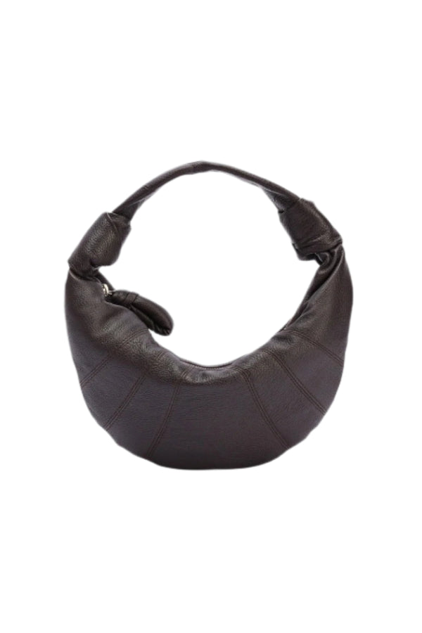 Lemaire Mini Fortune Croissant Bag - Dark Chocolate