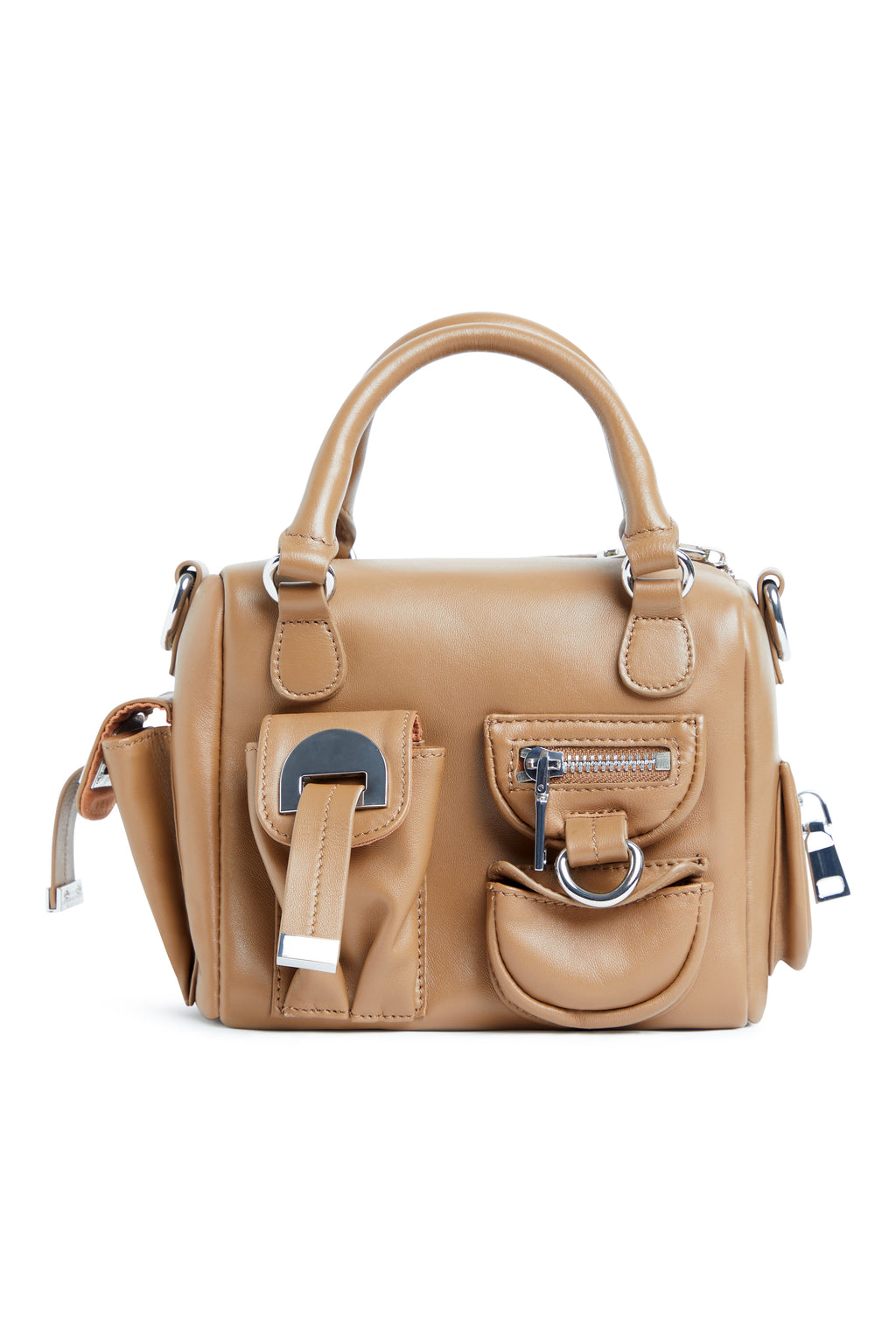 Cynthia Rowley Mini Leather Cargo Bag - Brown