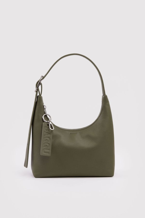 BAGGU Mini Recycled Leather Shoulder Bag