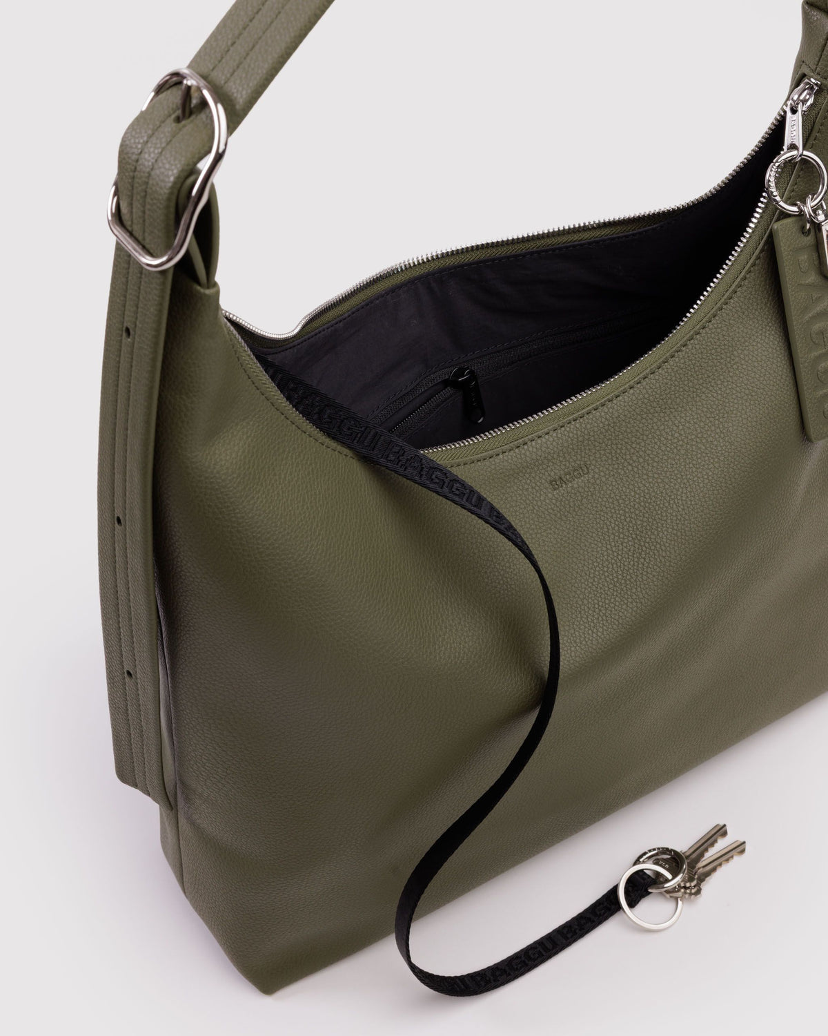 BAGGU Mini Recycled Leather Shoulder Bag